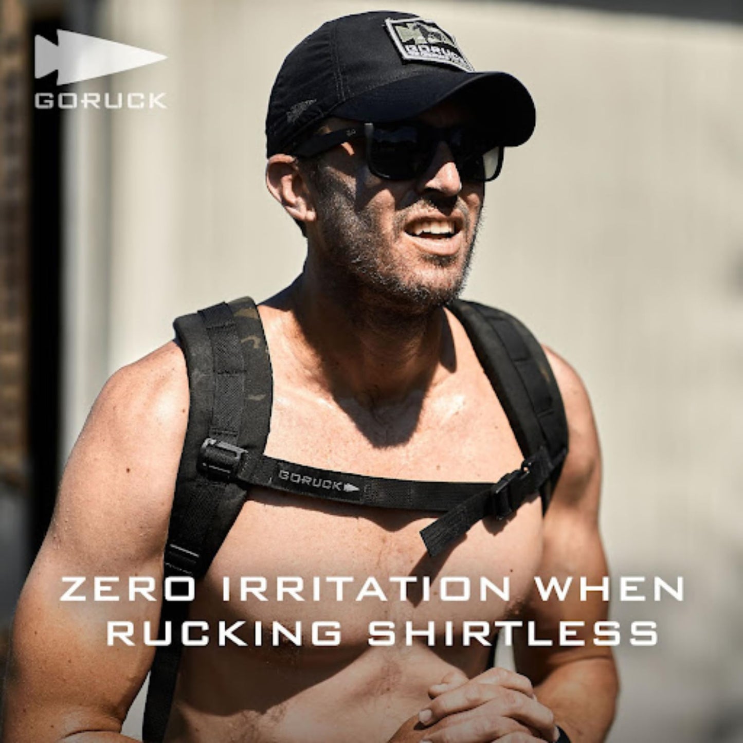 GORUCK Ruck Plate Carrier 3.0 - Streamlined Weighted Rucking Backpack w/Ergonomic Back Support & Extra Padded Straps - Compatible Ruck Plates, Black