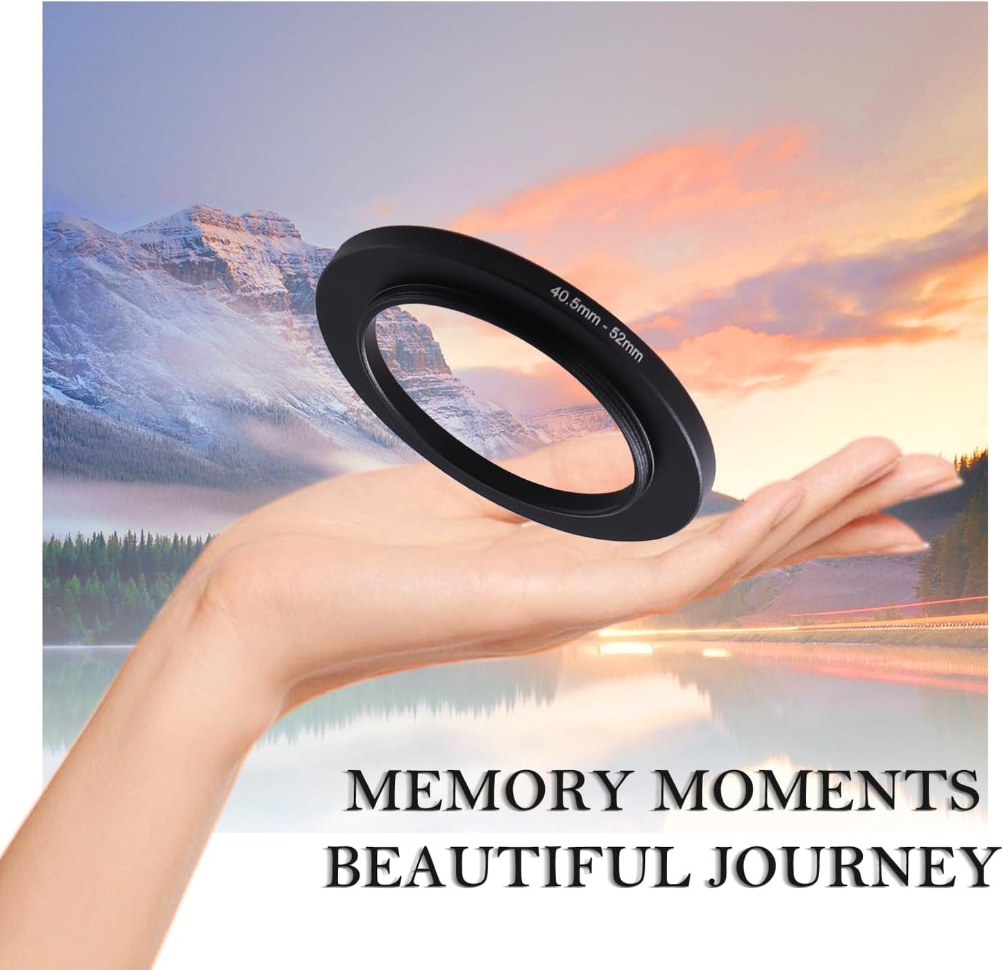 40.5-52mm 40.5mm 52mm 40.5mm 52mm 40.5-52mm Step-Up Ring Adapter, to Step Up Filter Ring for Lens Mount for DSLR Lenses