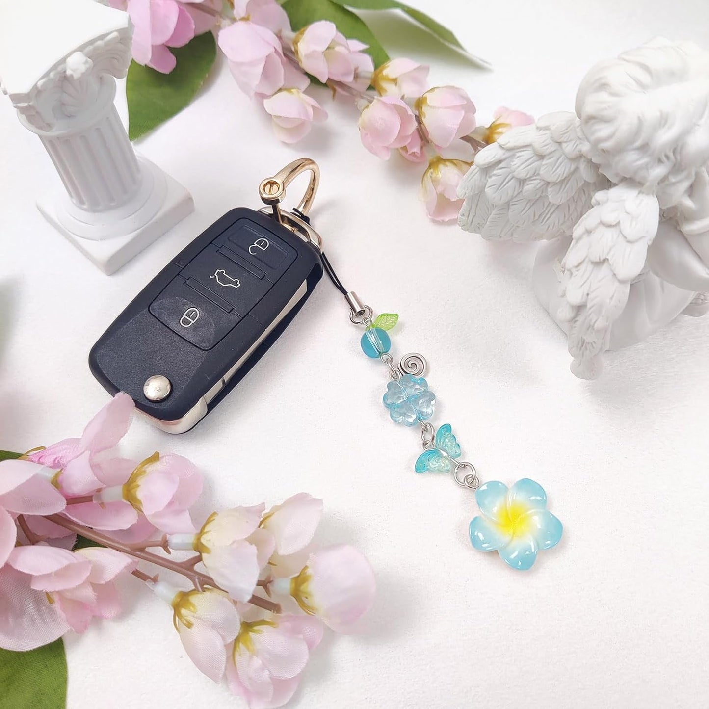cioatu Y2K Set Cute Phone Charms - Aesthetic Cherry,Flower, Butterfly & Star Cell Phone Straps, Kawaii PhoneAccessories