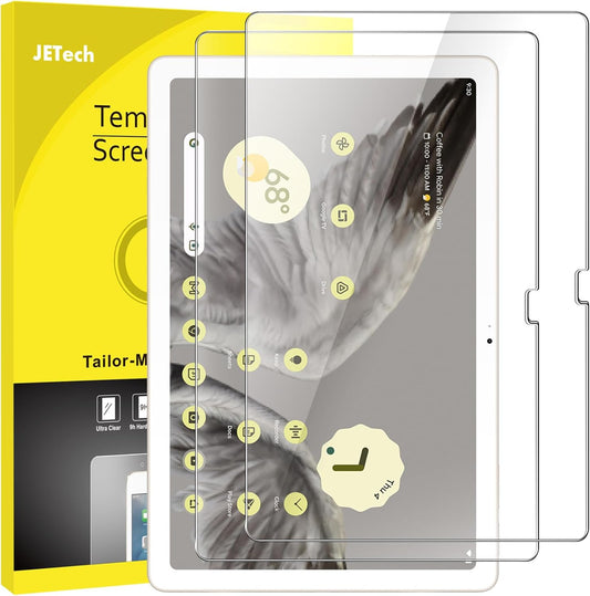 (11-Inch, 2023 9H 2-Pack JETech Screen Protector for Google Pixel Tablet Model), Tempered Glass Film, HD Clear