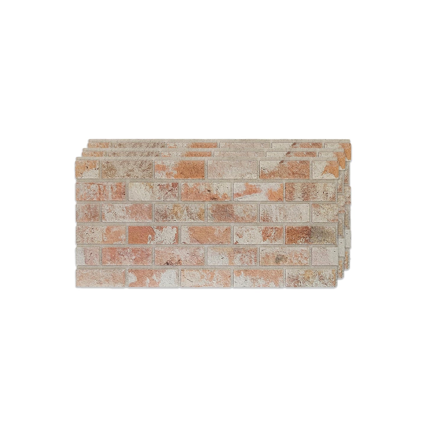 IZODEKOR 3D Brick Effect Wall Panels - Faux Brick Paneling for Living Room, Kitchen, Bathroom and More | Stone House - Pack of 3, Covers 16 sq ft