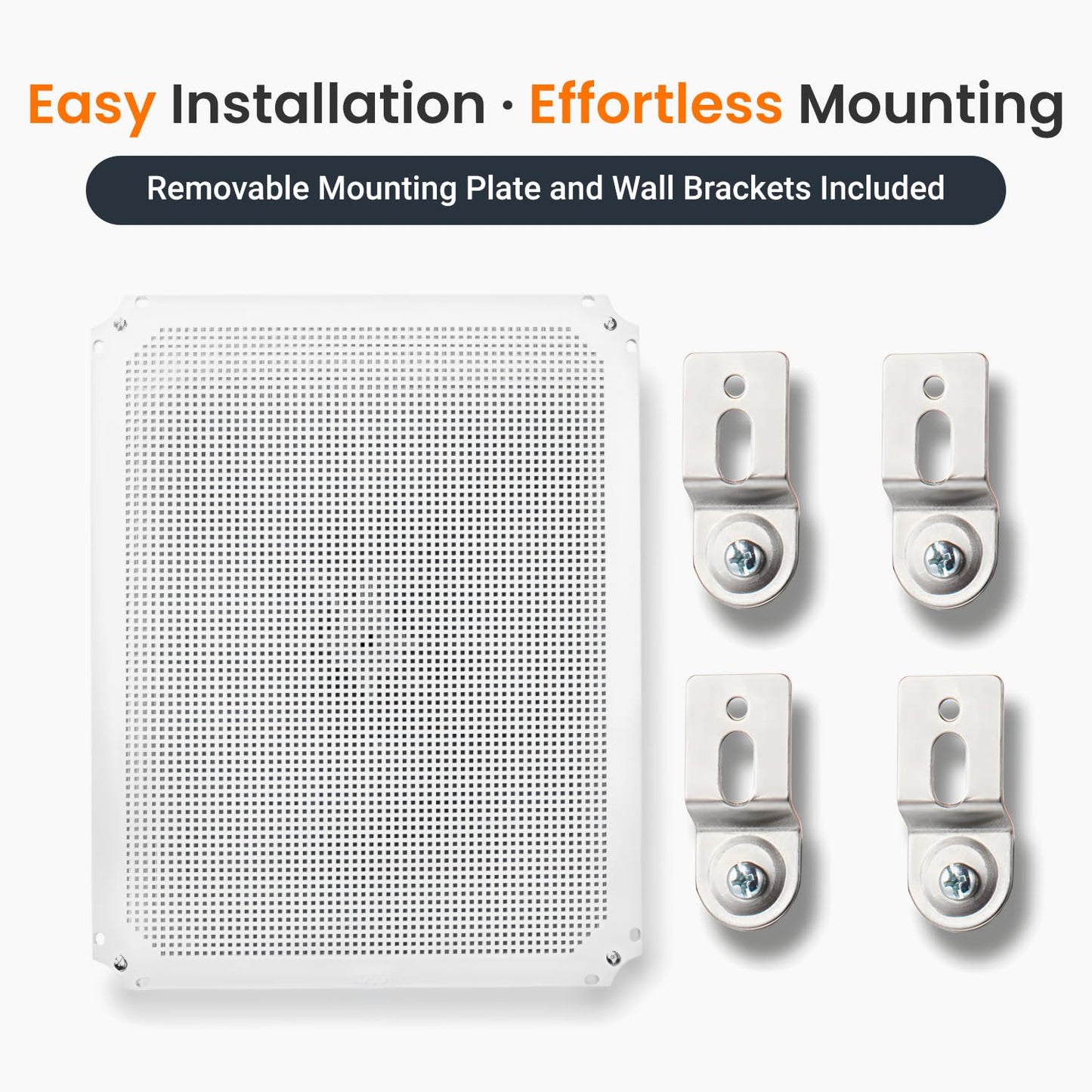 QILIPSU Waterproof Junction Box IP67 Outdoor Plastic Electrical Project Enclosure Weatherproof with Mounting Plate, Wall Brackets, Hinged Clear Cover 20"x16.1"x7.9" CC