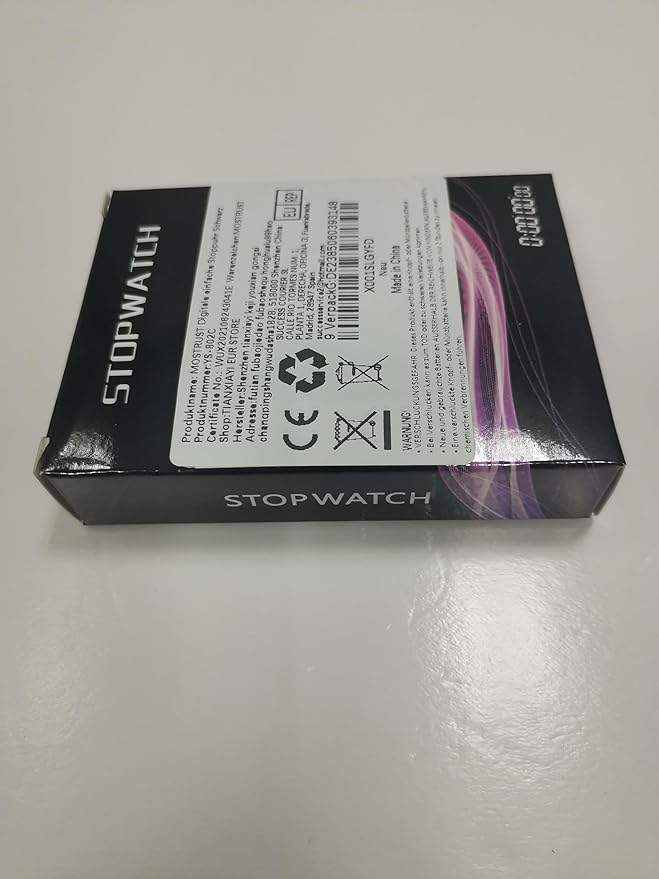 Digital Simple Stopwatch, 1/30 Lap Basic Stopwatch, No Bells, No Clock, No Alarm, Silent, Child Friendly, ON/Off for Swimming Coaches Kids