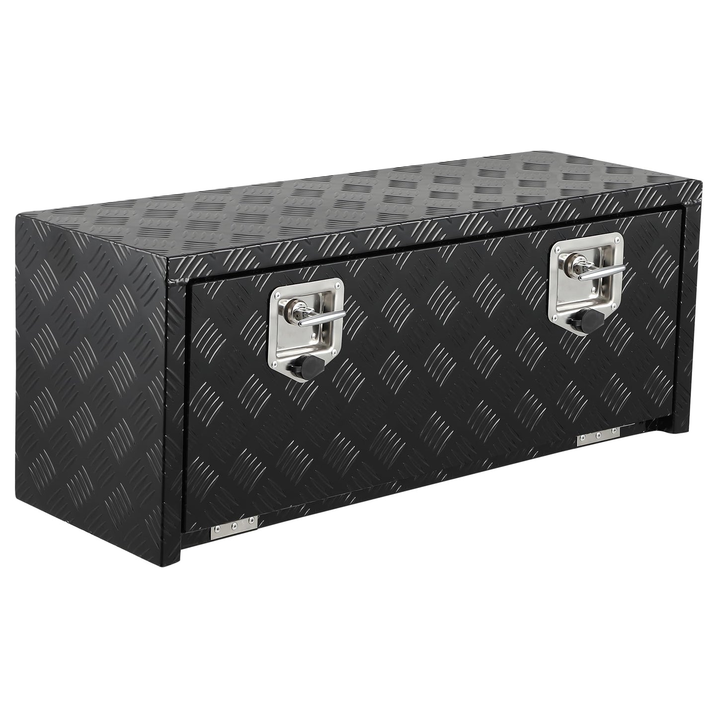GarveeTech 30 Inch Underbody Truck Tool Box Aluminum for Pickup RV Toolbox Truck Bed Toolboxes Heavy Duty Waterproof Trailer Tool Box with Lock (Black, 36 x 18 x 18)