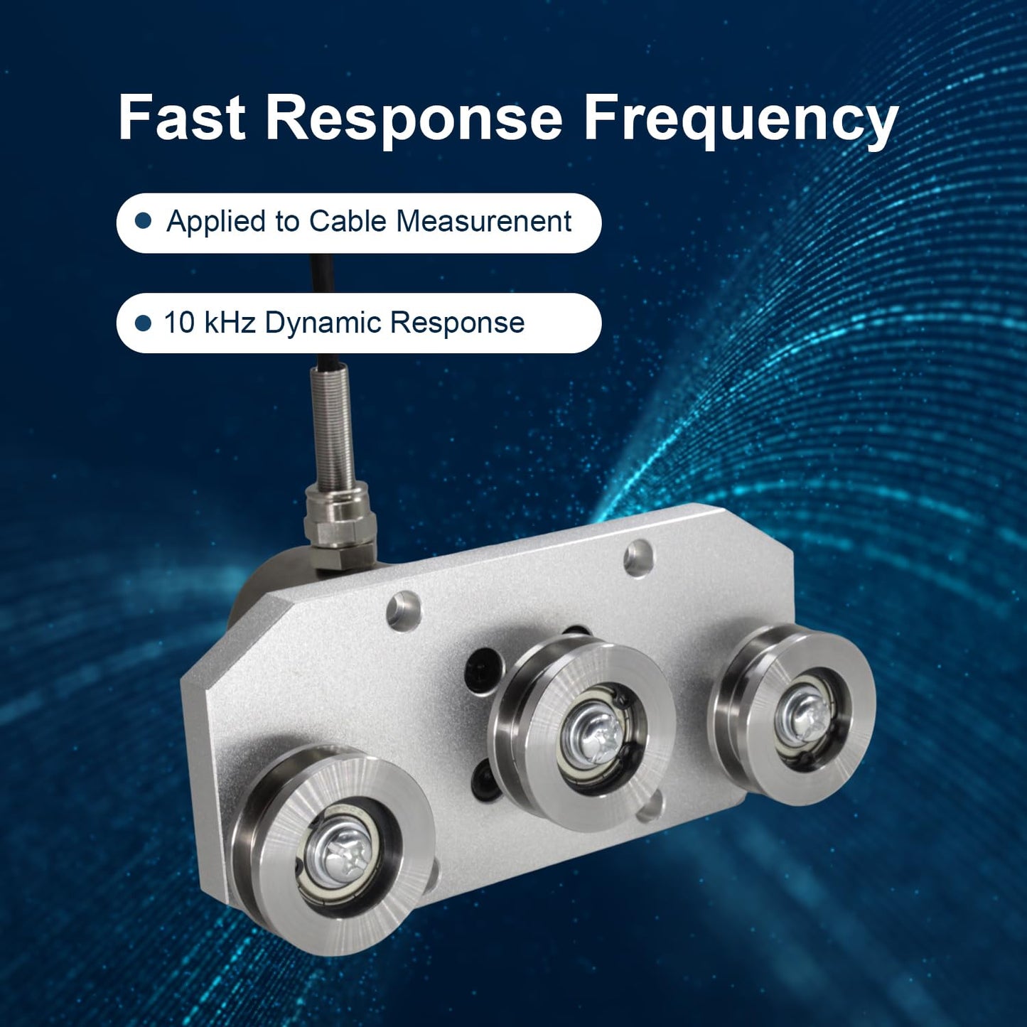 Tension Sensor for Wire Rope 0-20kg Three Pulley Load Cell Force Sensor High Accuracy Stainless Steel Industrial Tension Transducer for Industry Textile Metal Cable Wires (0-20kg)