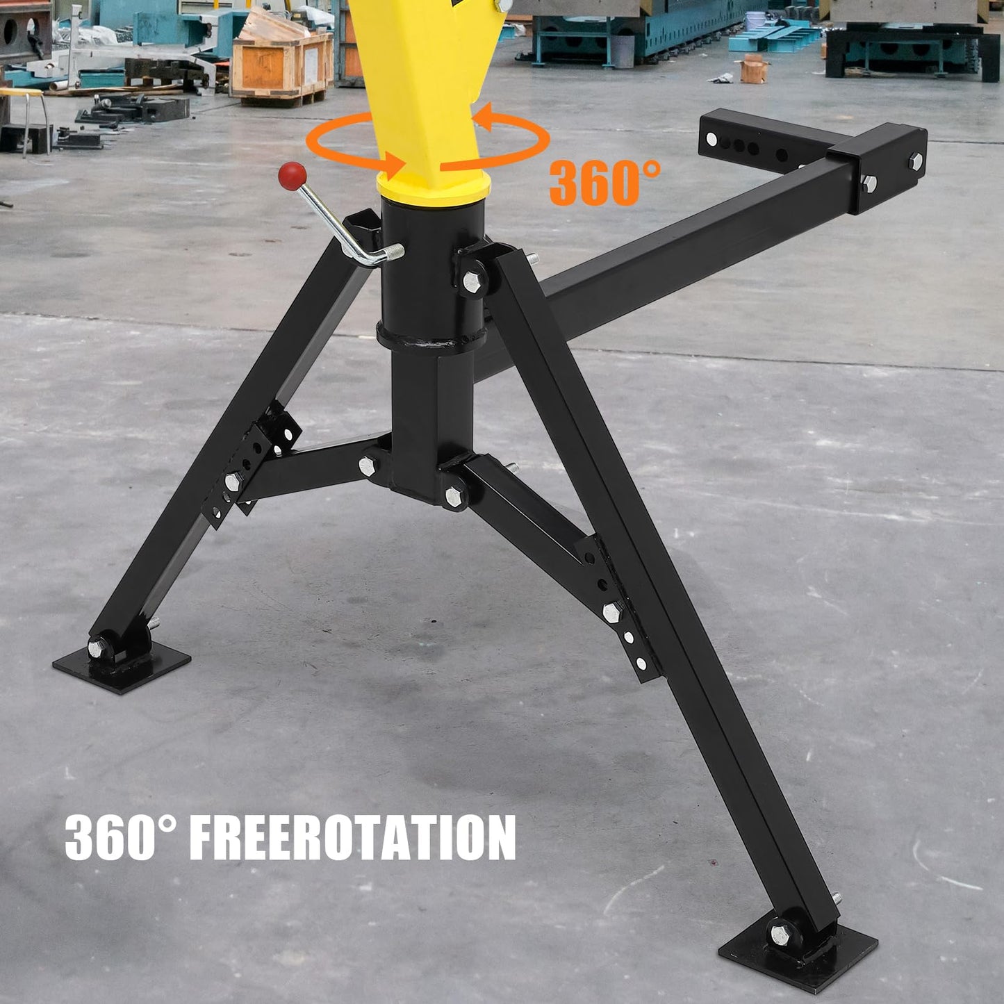Towallmark Hydraulic Pickup Truck Crane, 1000 lbs Capacity with 3 Boom Capacities of 500 lbs, 750 lbs & 1000 lbs for Lifting Goods in Construction, Industry, Forestry