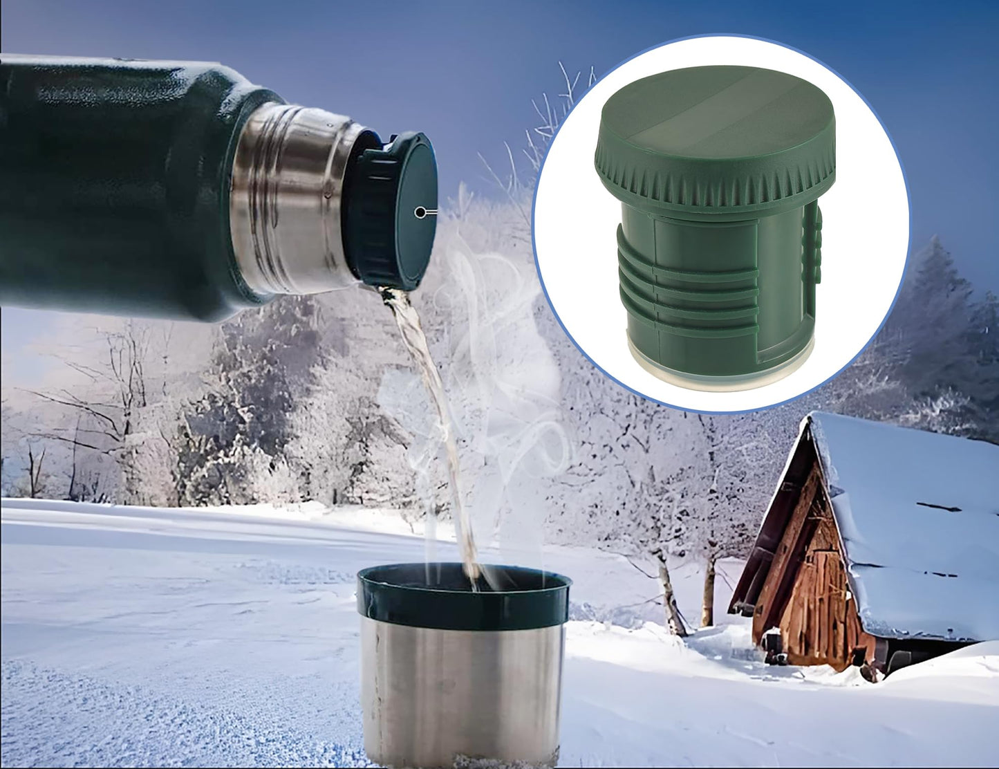 Replacement thermos stopper for Classic Vacuum Insulated Jars (1.1 QT, 2 QT)