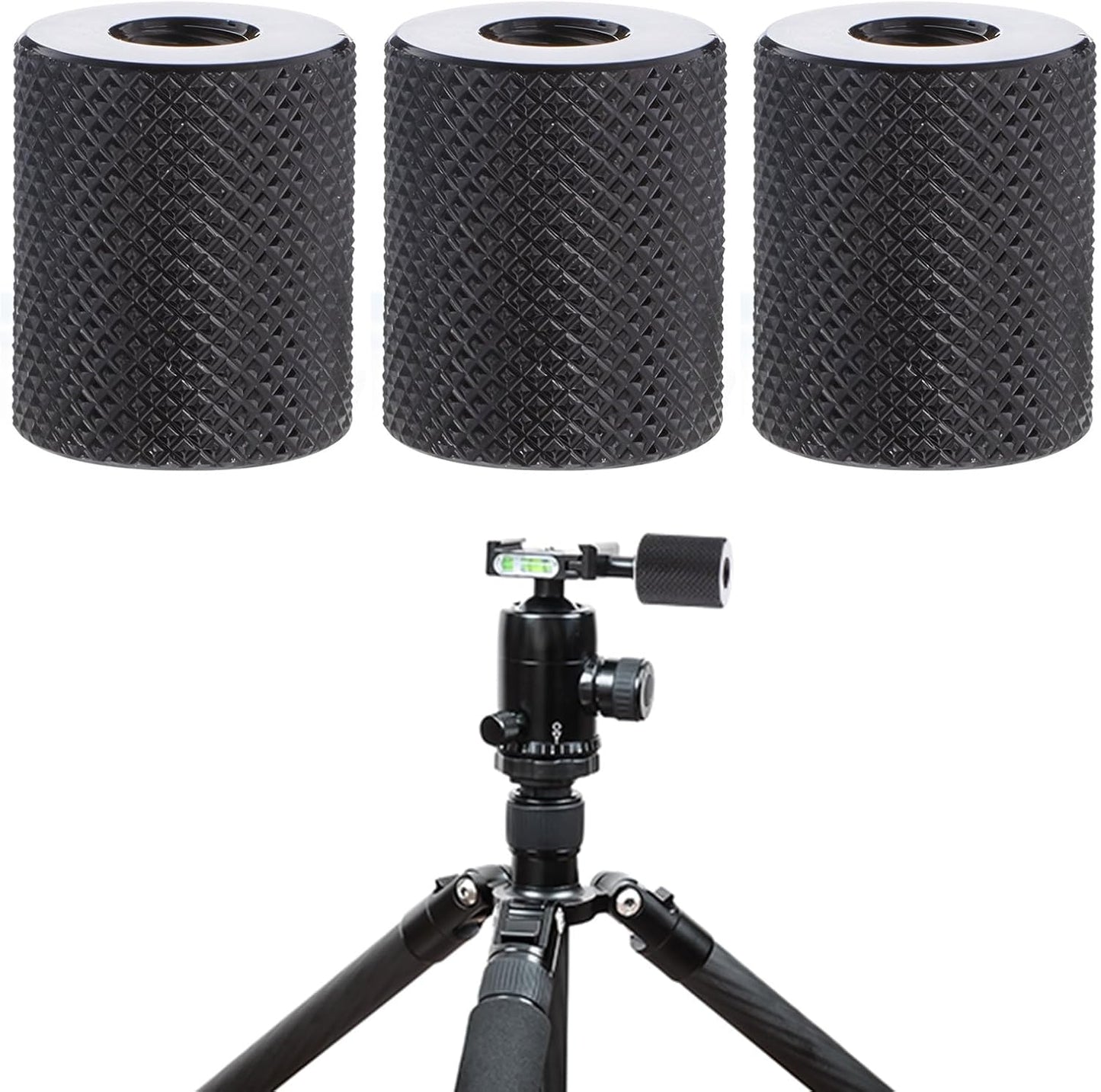 Xelsluthe 1/4" 1/4", 3pcs 1/ 4 1/ 4inch Camera Screw Converter to " Female Double Threaded Hole Adapter Female