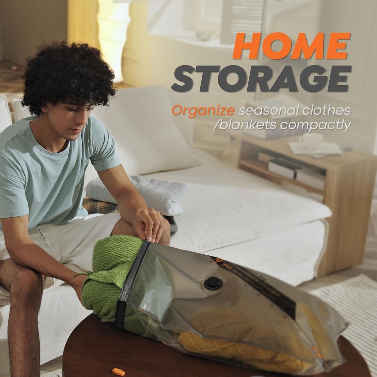 Rechargeable Wireless Pump | 15-Pack Small Vacuum Storage Bags - Space-Saving Compression for Travel & Home