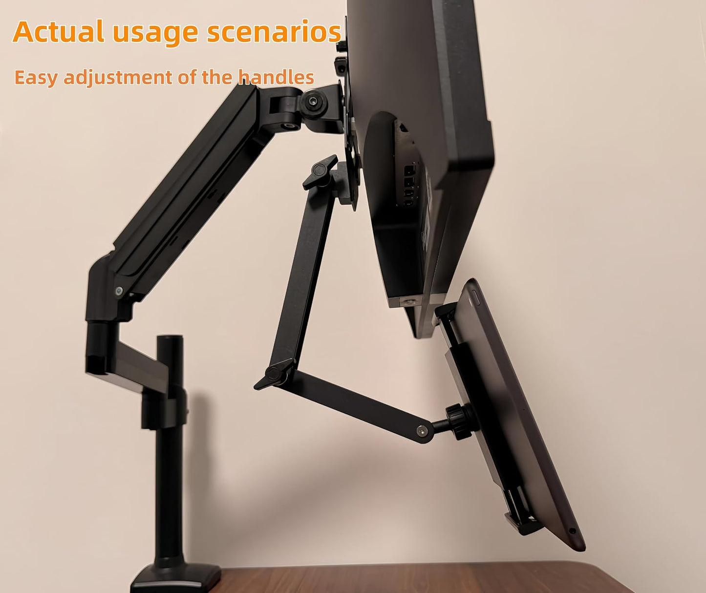 ergoiuon 4.7-15.6" 75x75 100x100,MAT002-XL Universal VESA Mount Adapter for Tablets,Monitor Arm Extension