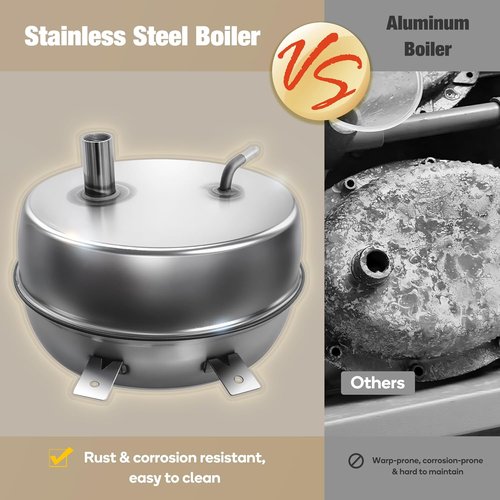 Newbealer Handheld Steamer - Multi-Purpose Steam Cleaner with 12-Piece Accessory Kit | Stainless Steel Boiler, Max 5 Bar Pressure