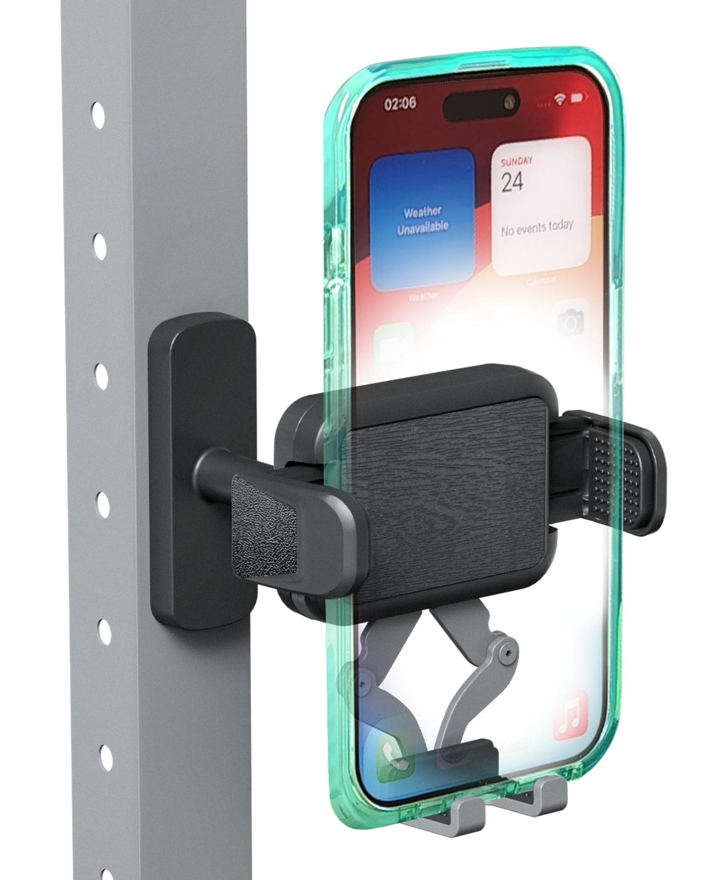 OEO Phone Holder with Magnetic Base for Golf Cart, Gym| Strong Magnetic Phone Mount with Quick Release Clamp for Android & iPhone | Compatible with 4”–7.1” Phones & Thick Cases