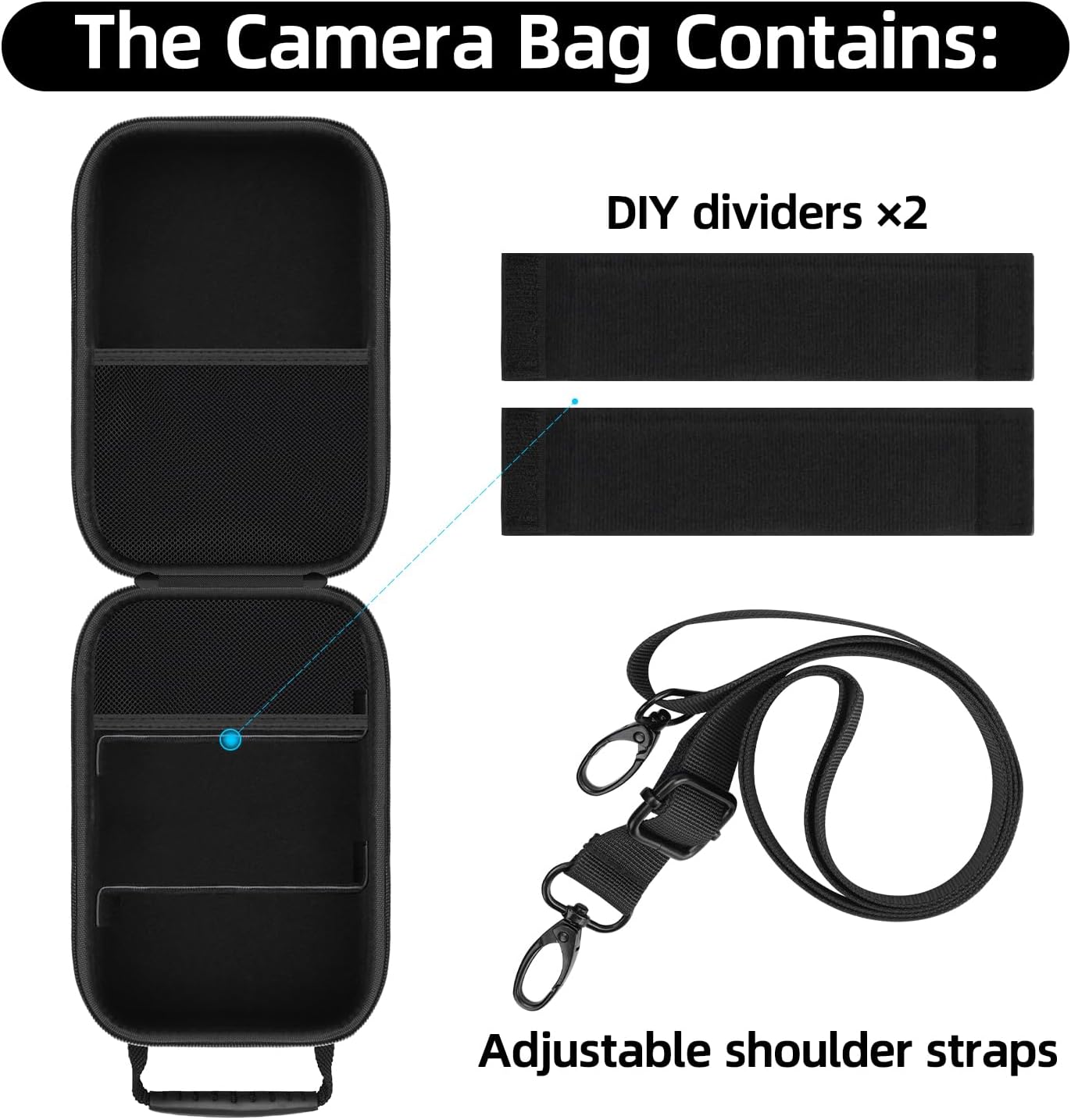 R50/R8/R10/R100/R50V/RP a6400/a6700/a6600/a6100/a6500/a6300/a6000 Camera Case for Canon & Sony Alpha Mirrorless Cameras