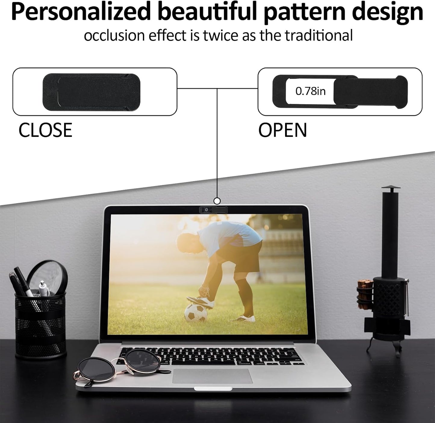 Ymapinc 4Pcs Camera Cover Laptop, Webcam Cover Slide for Privacy Safe Suitable for Computer Mobile Phones Laptops