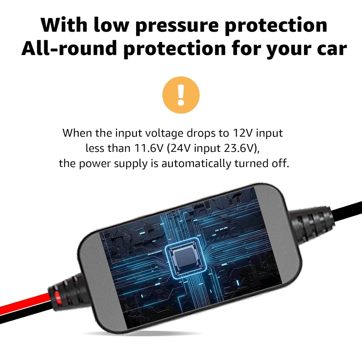 MONDGE 3-in-1 12V-24V 5V 13FT Hard Wire Kit USB-C & Micro/Mini USB Hardwire Kit for Dash Cams to Car Dash Camera Power