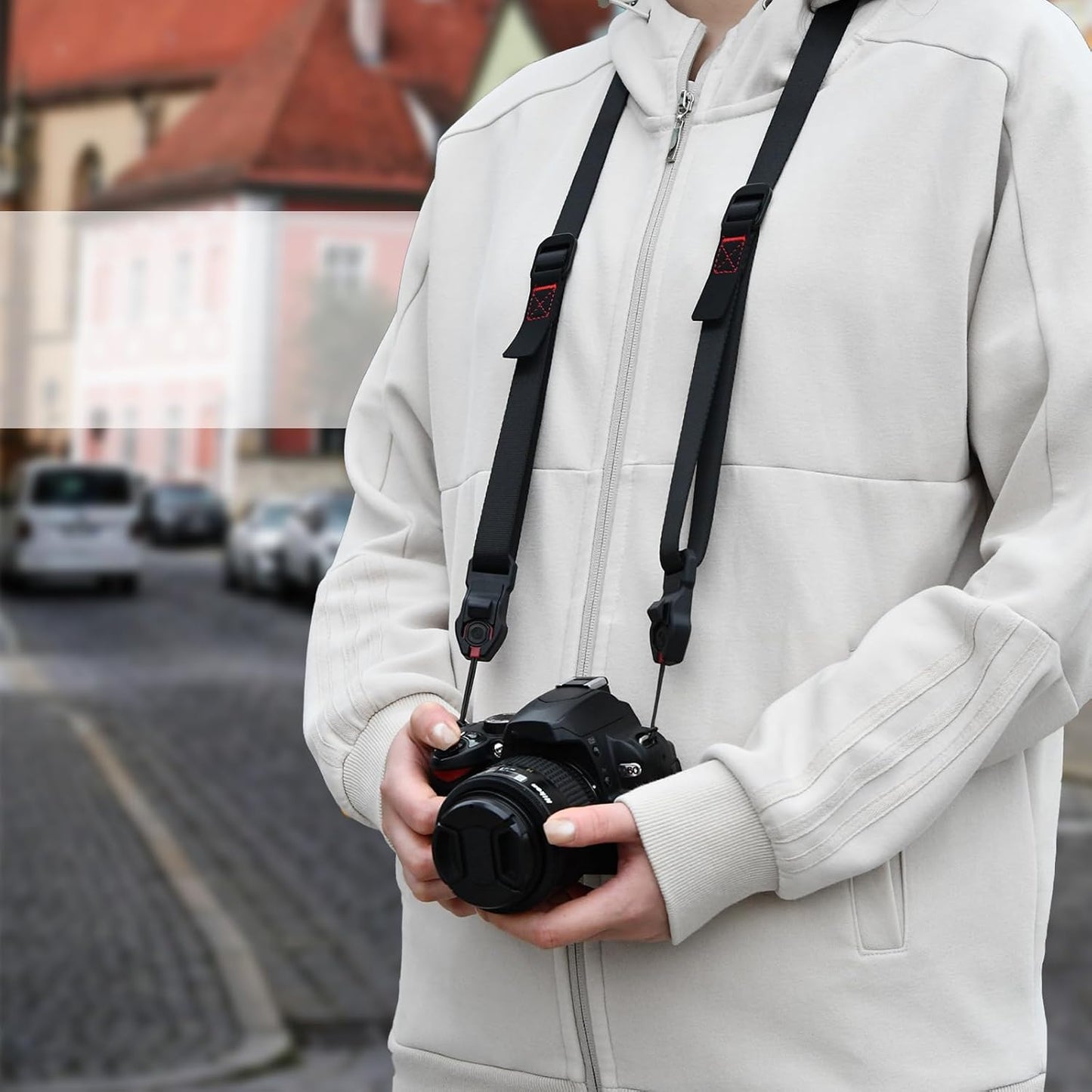 198 lbs 0.78 Inch Camera Strap Compatible for Peak Design Quick Release - Adjustable Length Load Capacity Quick