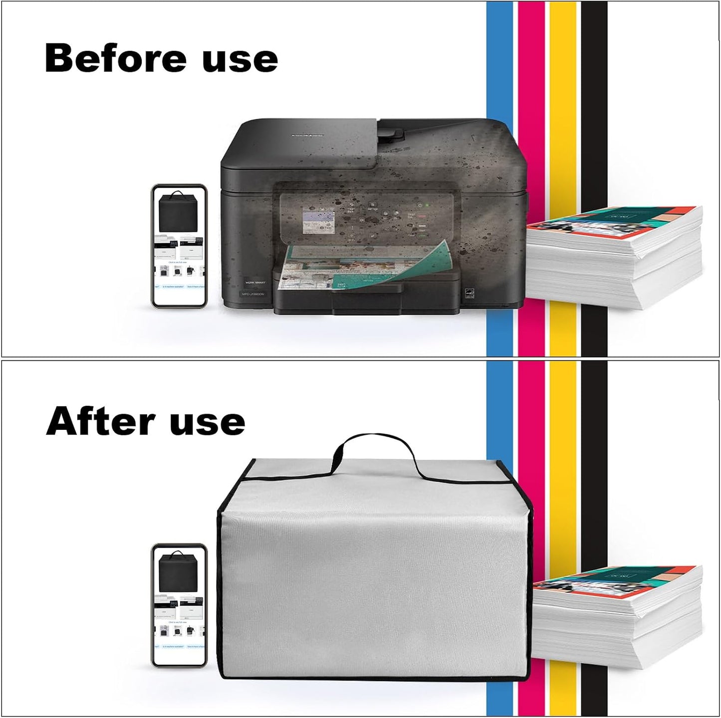 1360/for TR8620a Printer Dust Cover Copier Case Waterproof Anti-Static Covers for Universal Case Protector for Brother