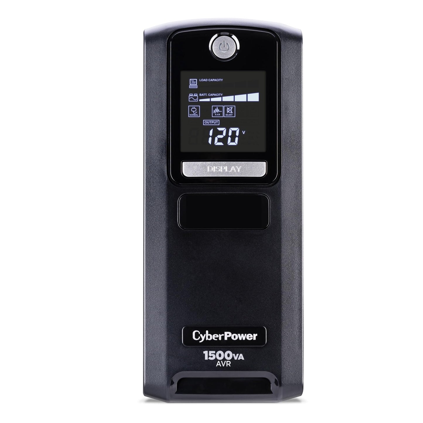 CyberPower CP1500GAVR Line‑Interactive UPS Battery Backup, 1500VA/900W, AVR, 10 Outlets, LCD Display, Mini-Tower, UL Certified