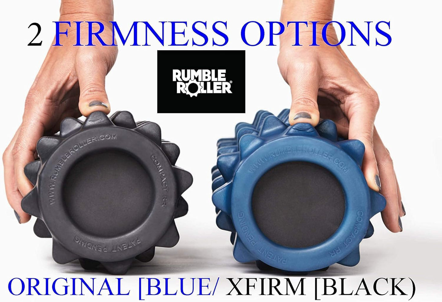 RumbleRoller Extra Firm Foam Roller Deep Tissue Massage Roller for Muscle Recovery (31 Inches Full Size)