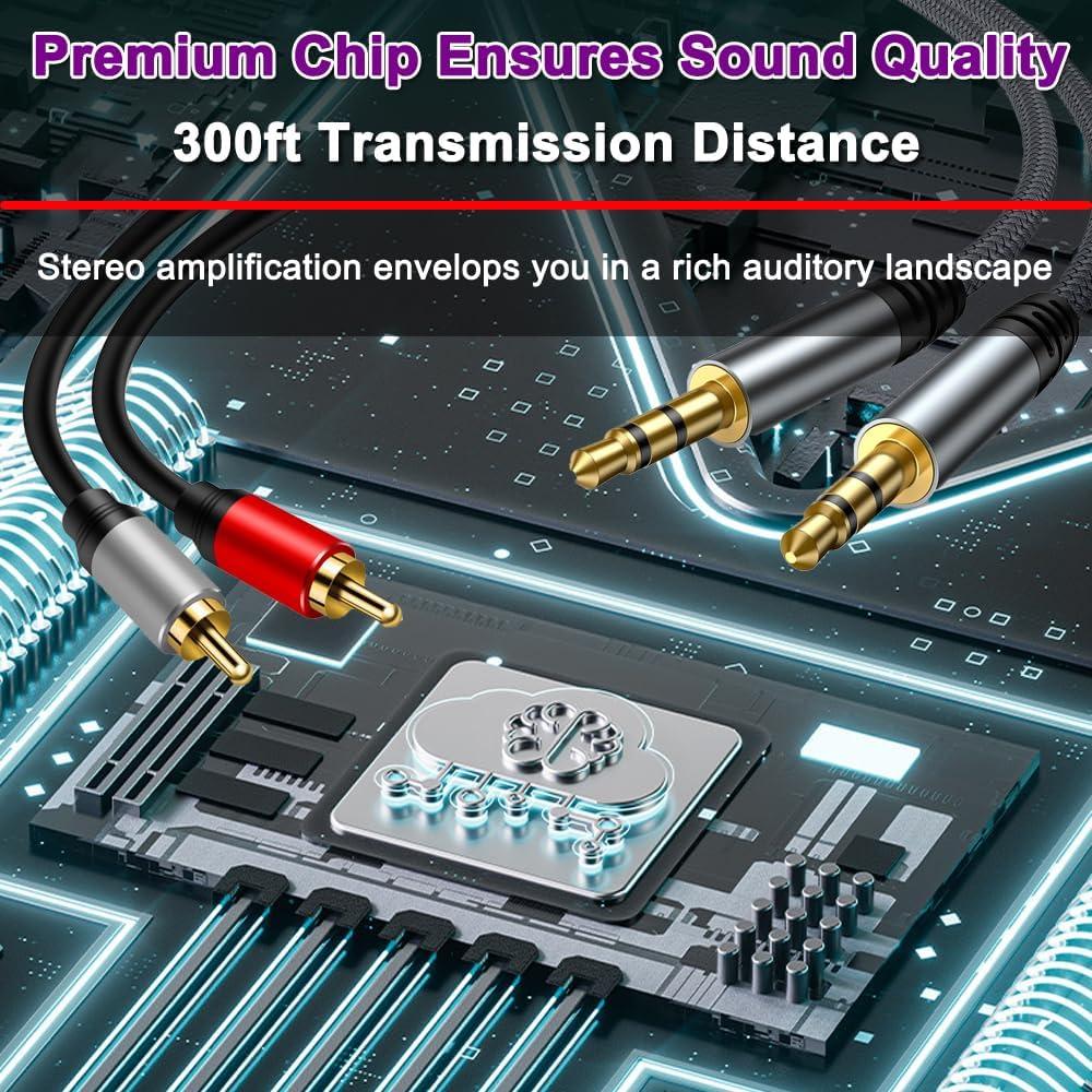 FlyroadUp 3.5mm 8 1 Aux + RCA L/R Bi-Directional Stereo Audio Switch in Out A/B Analog Audio Switcher Selector