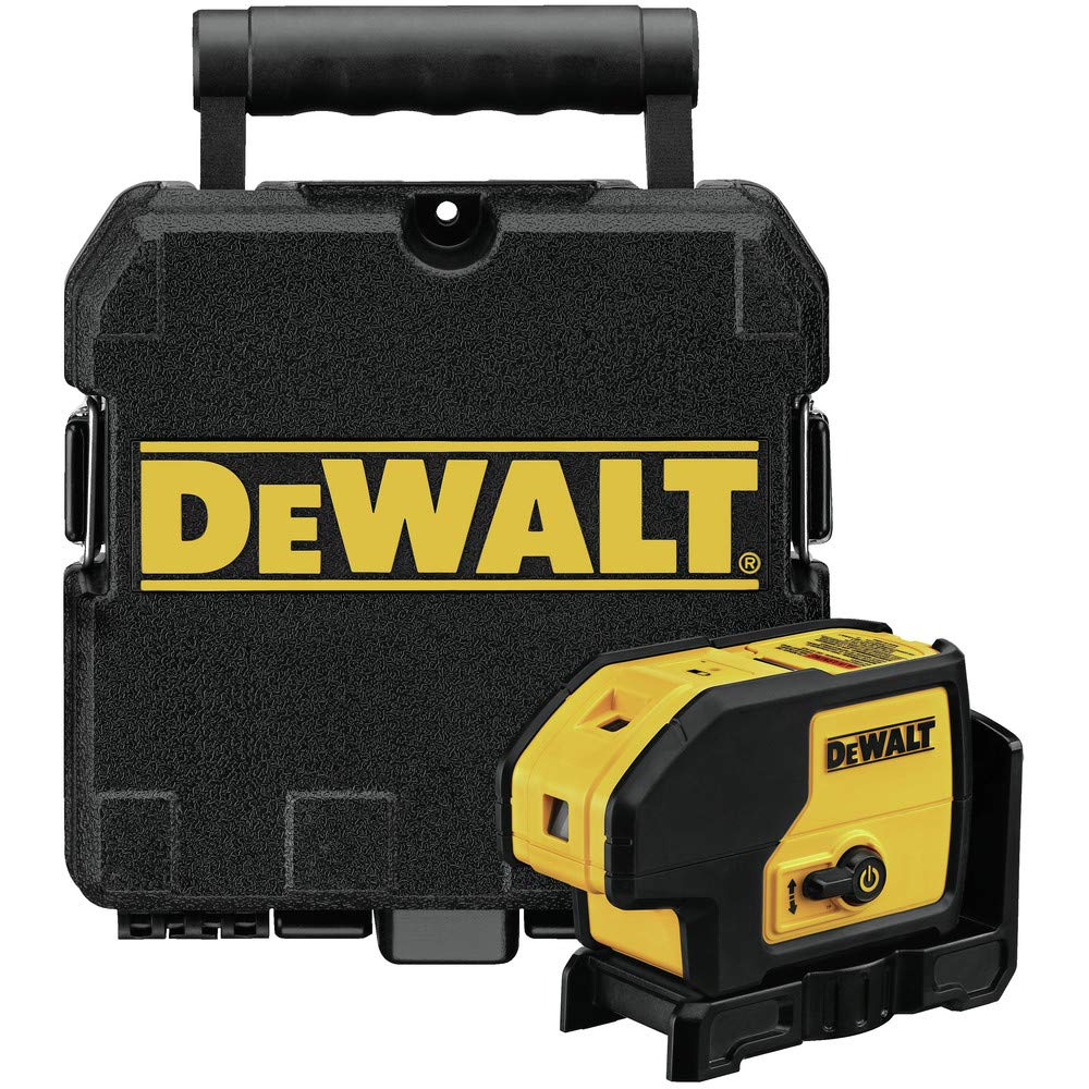 DEWALT Line Laser, Self-Leveling, 3-Beam, Red, Includes Carrying Case (DW083K)
