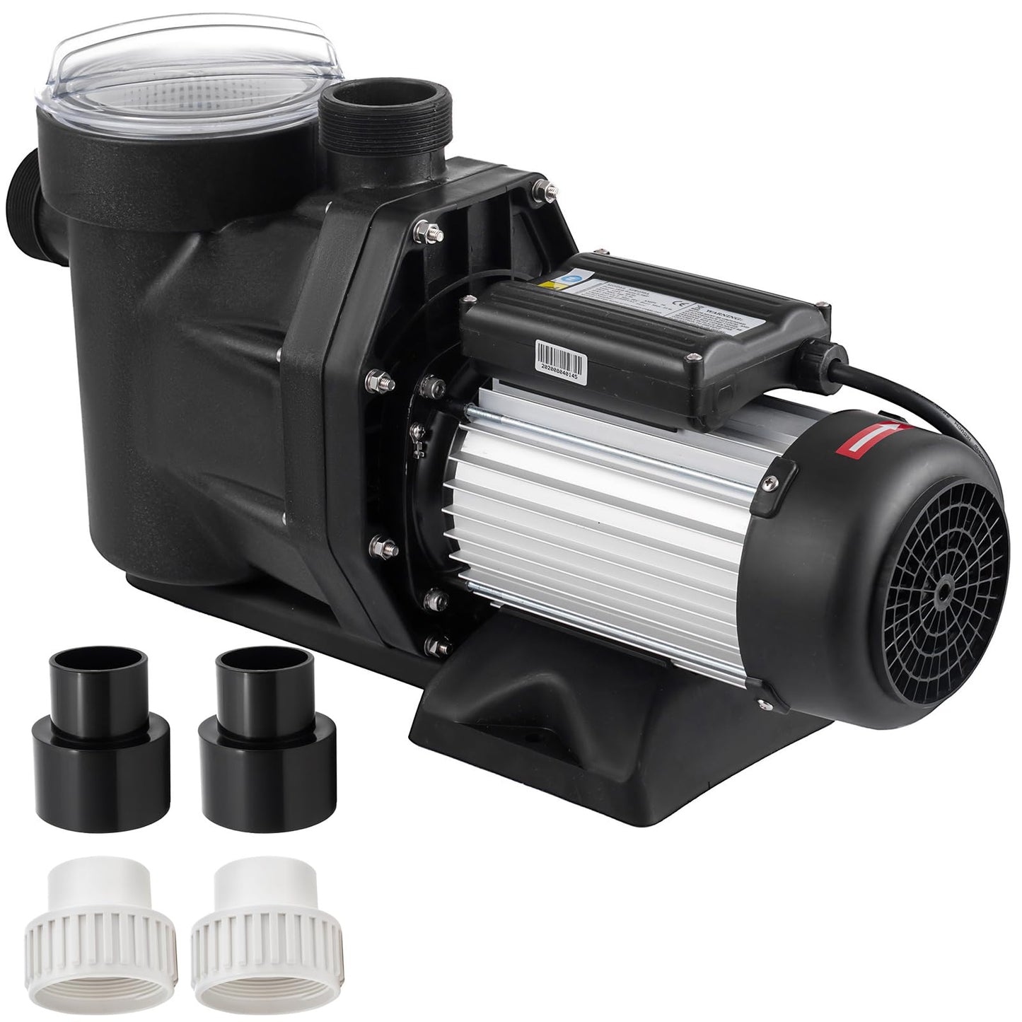 SHZOND 2.5HP Pool Pump Powerful 8880 GPH, Self Priming 110V Swimming Pool Pump, 1850W Single Speed In/Above Ground Pool Pumps for Pools, Spas, Hot Tubs, Fountains, and Water Circulation Systems