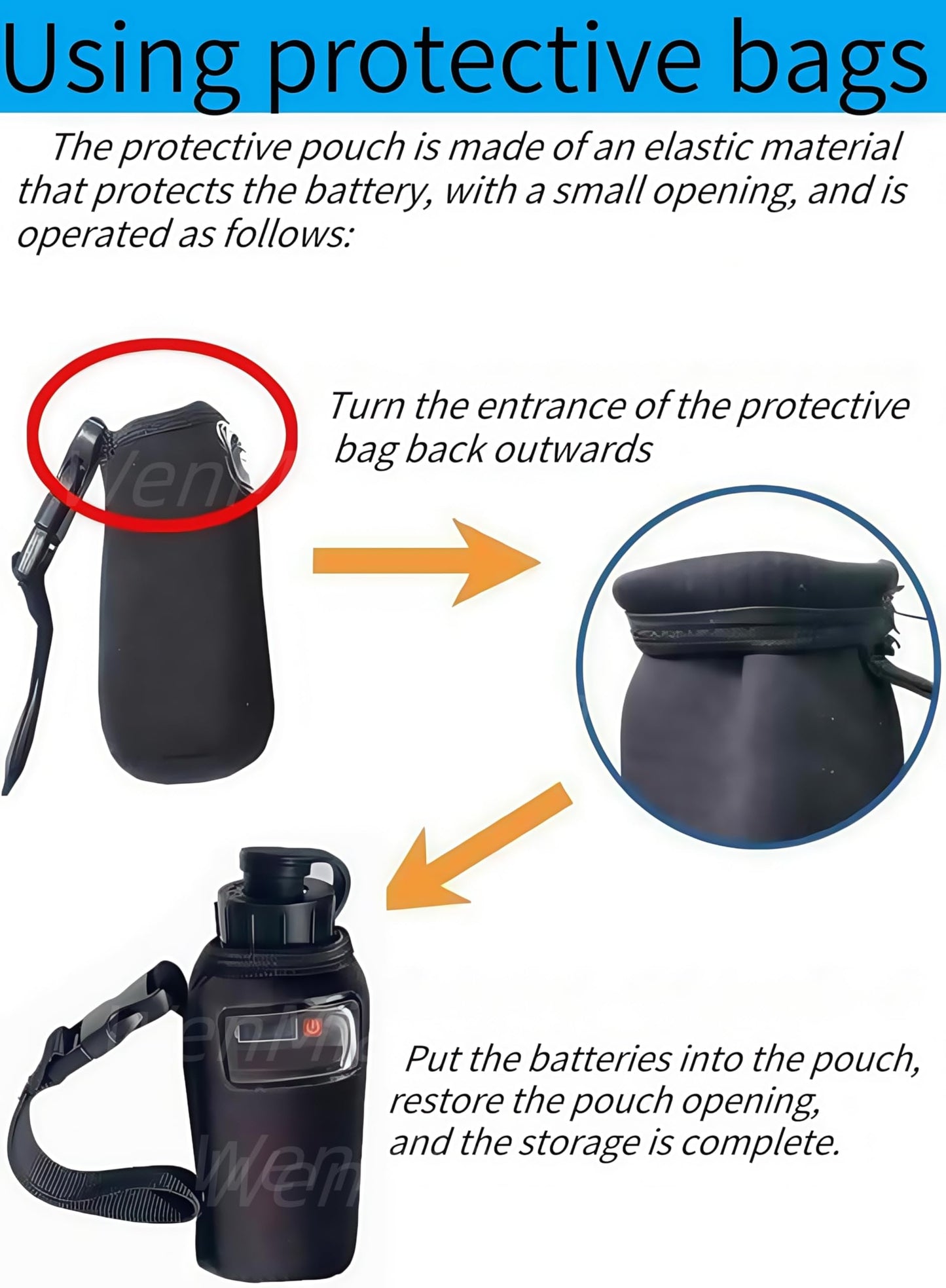WenMia 14.8V Super Mini Electric Fishing Reel Battery IP68 Waterproof Aerospace Aluminum Body Compatible for Daiwa and Portable Design (New5000mAh-Blue)