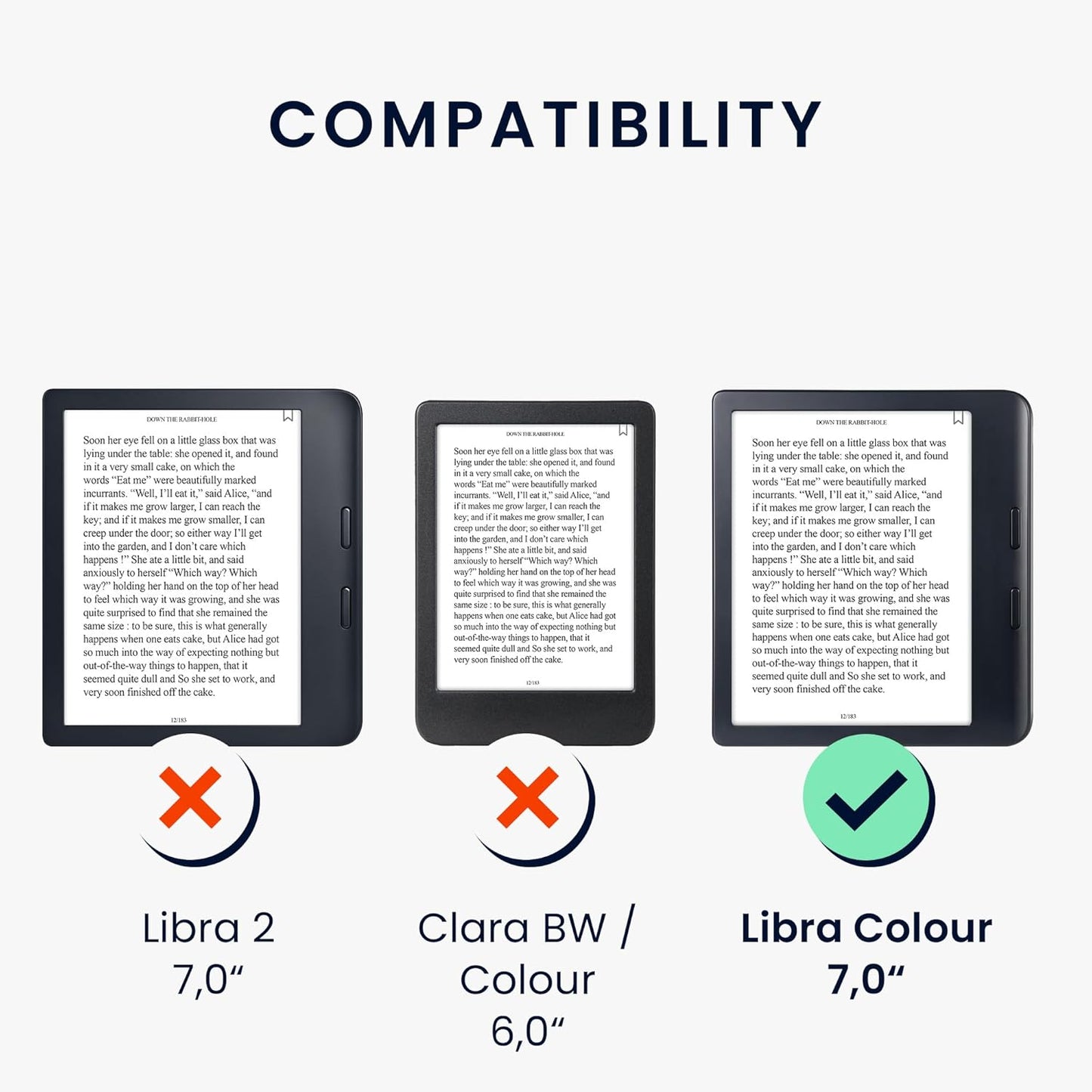 kwmobile Lavender e-Reader Cover for Kobo Libra - Synthetic Leather Case with Strap