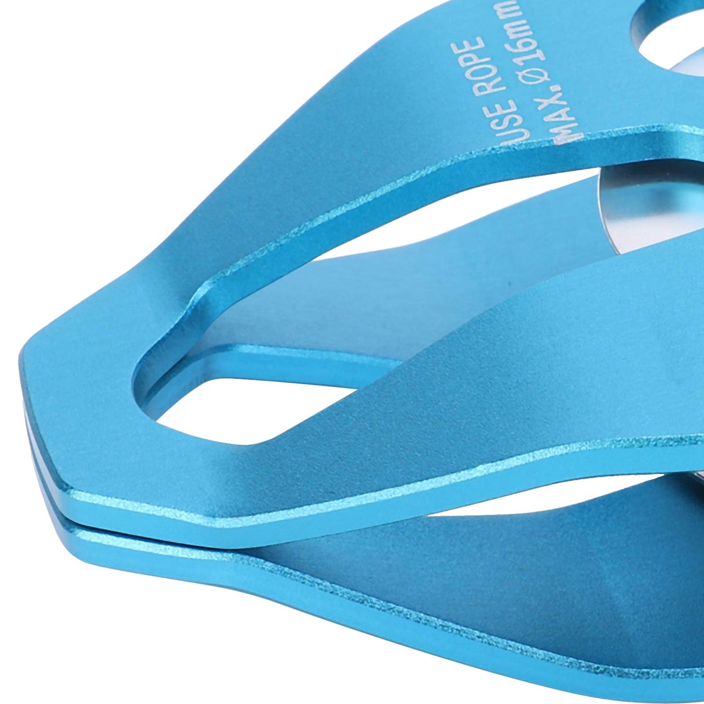 lvifloae Outdoor Mountaineering Climbing Large Sideplate Single Sheave Aluminum Rope Pulley Single Sheave