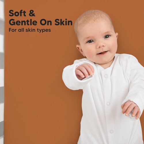 KeaBabies Organic Crib Sheets - 2-Pack Fitted Jersey Cotton for Boys & Girls | Soft, Breathable, 52x28 (Rust)