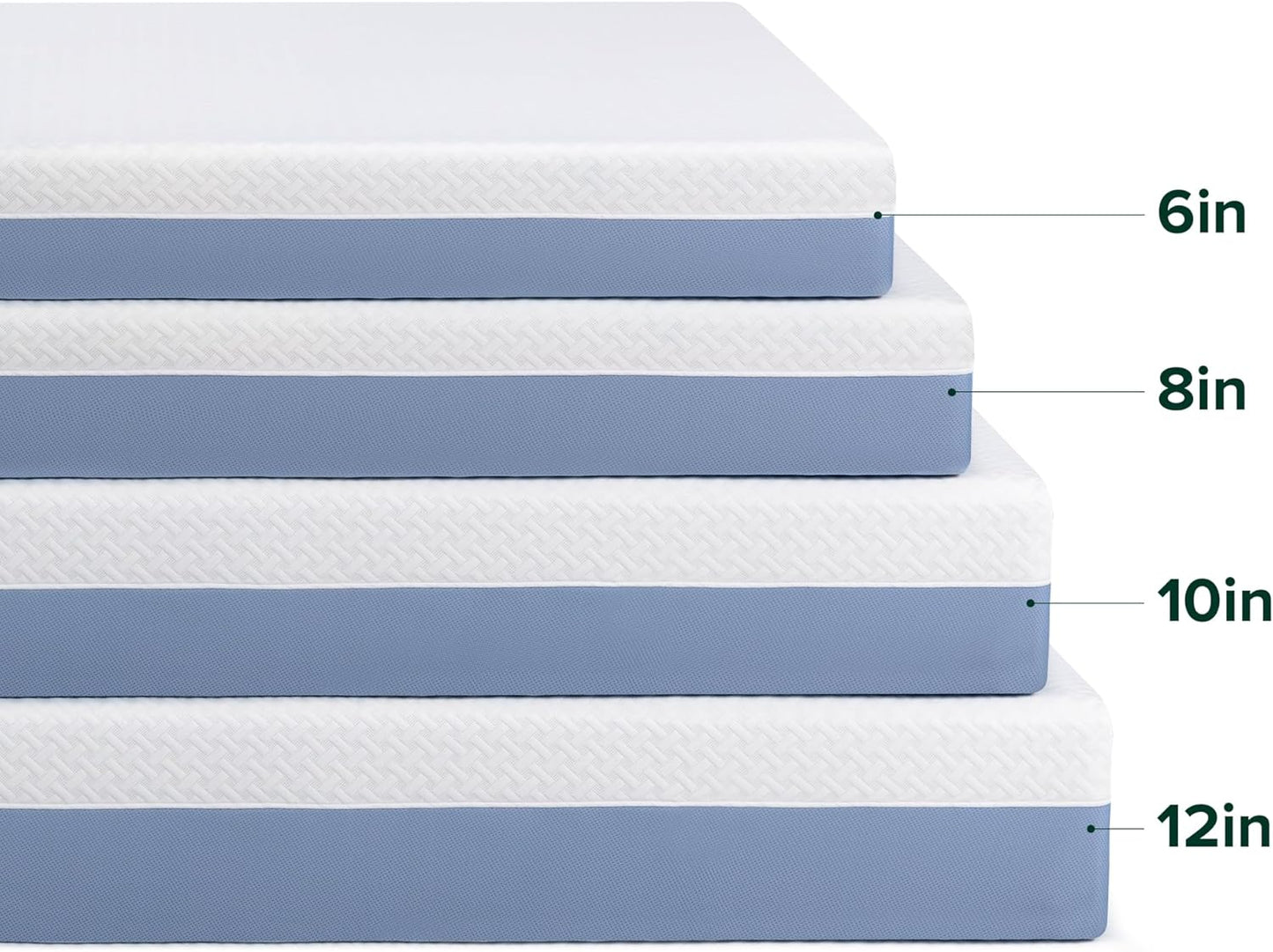 Zinus 12 Inch Twin Memory Foam Mattress - Cooling Essential, Fiberglass Free, Medium Feel, Breathable Design