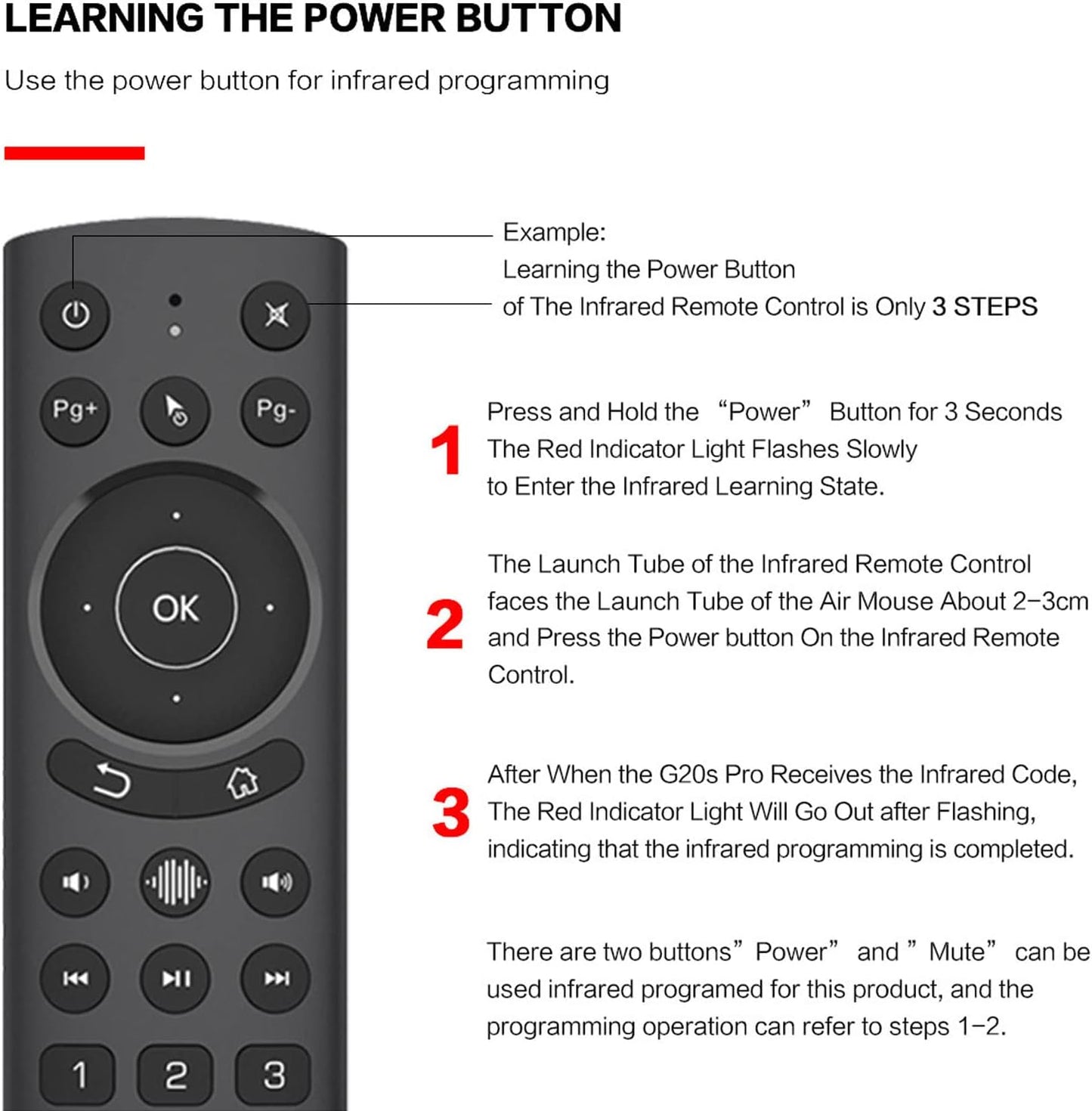 Sanpyl G20S etc(G20S Pro Voice Air Remote, IR Learning, USB Backlight Remote Keyboard with Gyroscope for TV Box, PC