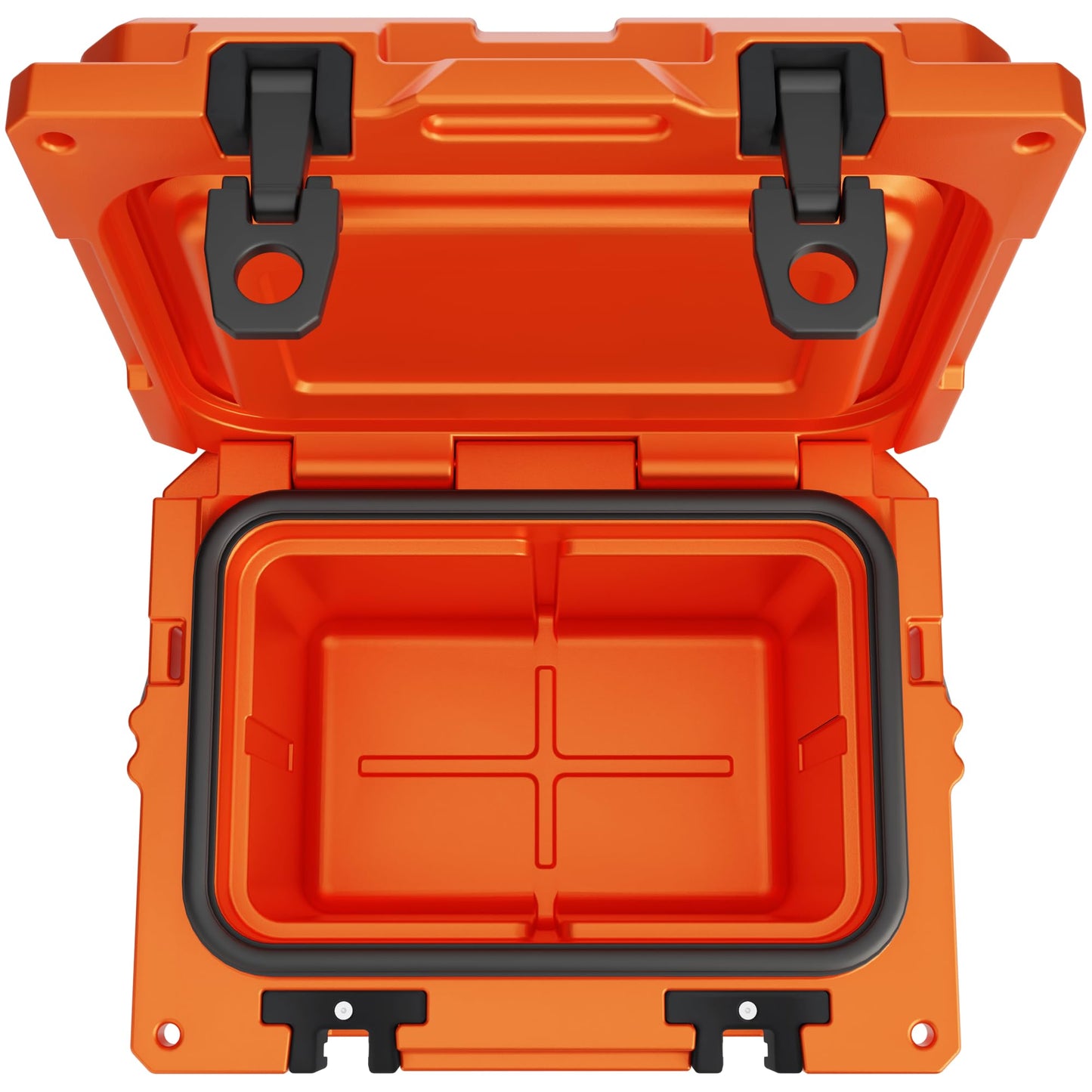 Cubix Outdoors QuadraX 10QT Rotomolded Cooler – Hard Cooler & Job Site Lunch Box | 72-Hour Ice Retention | Camping, Fishing, Hunting & Tailgating | Limited Ember Orange