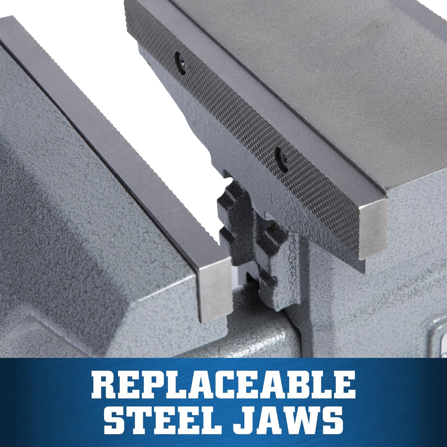 Wilton Reversible Bench Vise, 8" Jaw Width, 9-1/4" & 14-1/2" Jaw Opening, 4-3/4" Throat (Model 4800R)
