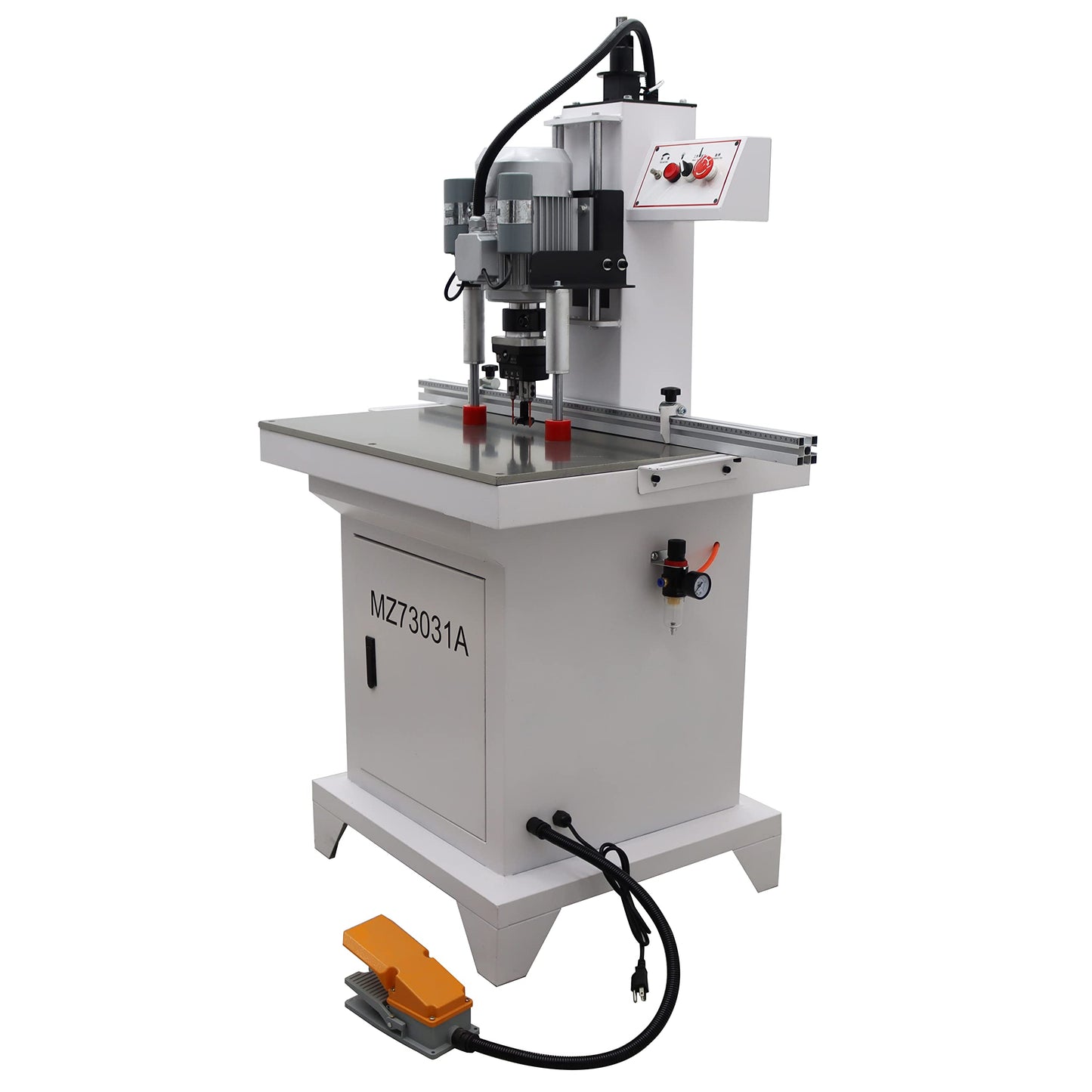 TECHTONGDA Hinge Boring Drill Press Machine Woodworking Wood Electric Pneumatic Hole Puncher 0-2inch Drilling Depth Single Head 48-6