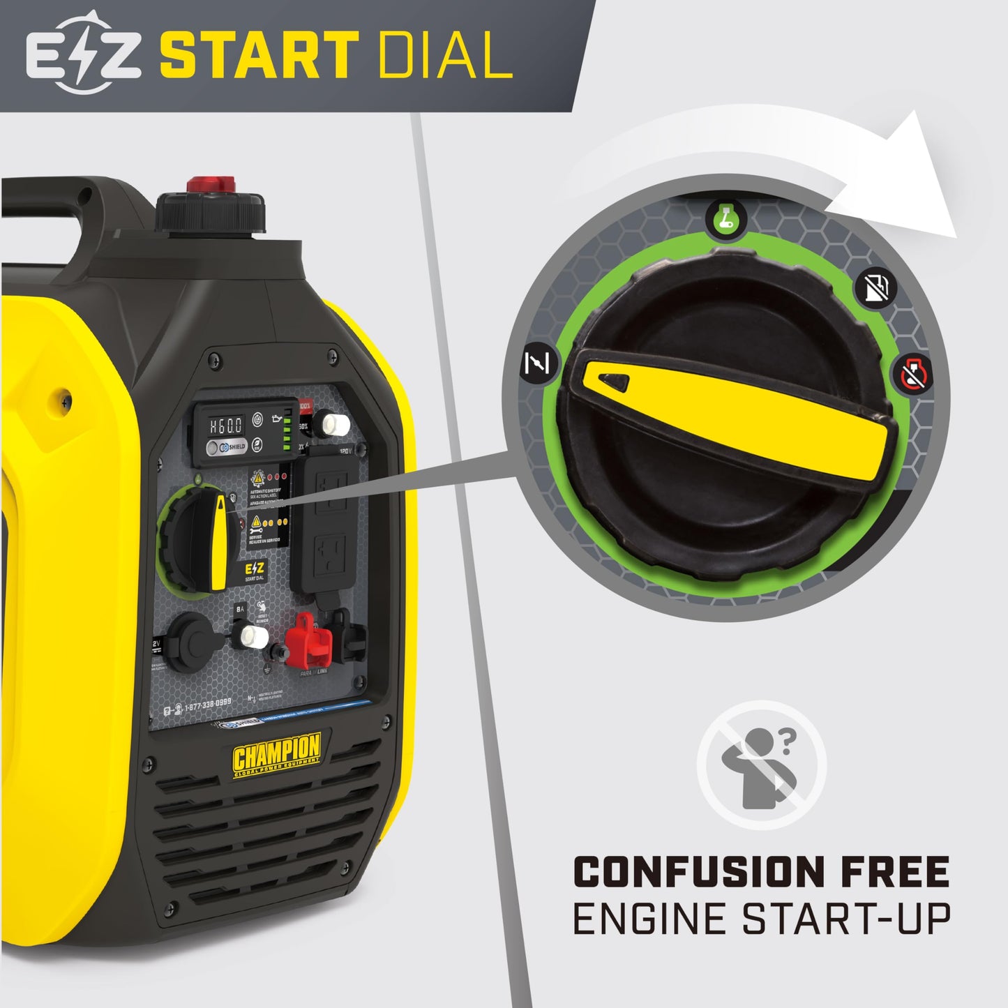 Champion Power Equipment 2500-Watt Ultralight Portable Inverter Generator with Quiet Technology and Free 3-Year Warranty