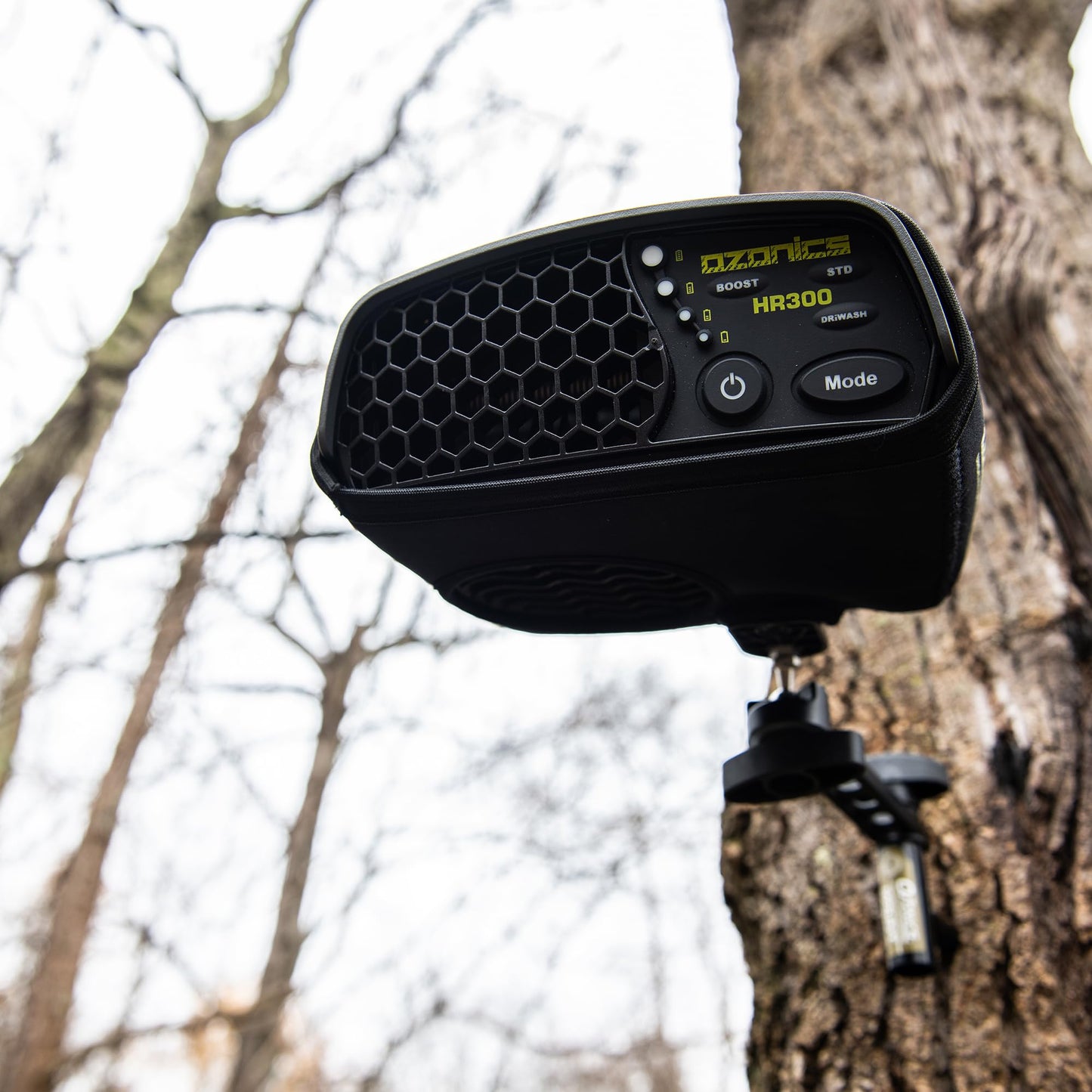 Ozonics HR300 Scent Eliminator | Ozone Generator for Hunting with Boost Output Setting | Scent Control with 3 Modes of Operation | Ozone Odor Eliminator Machine with Rechargeable Battery & Tree Mount