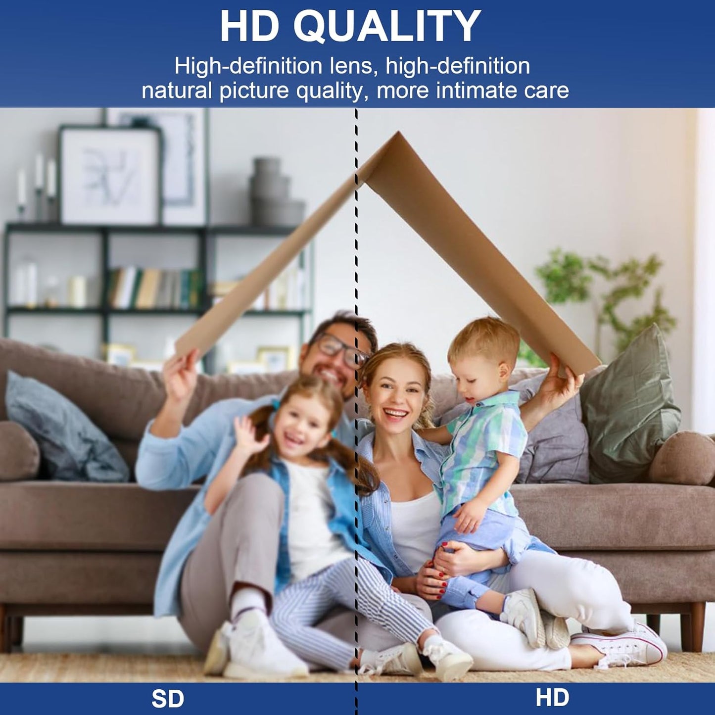 senri 3 Pack 1080P Mini Security Camera, HD WiFi Home Indoor Outdoor Camera for Baby/Pet/Nanny, IP Camera Remote