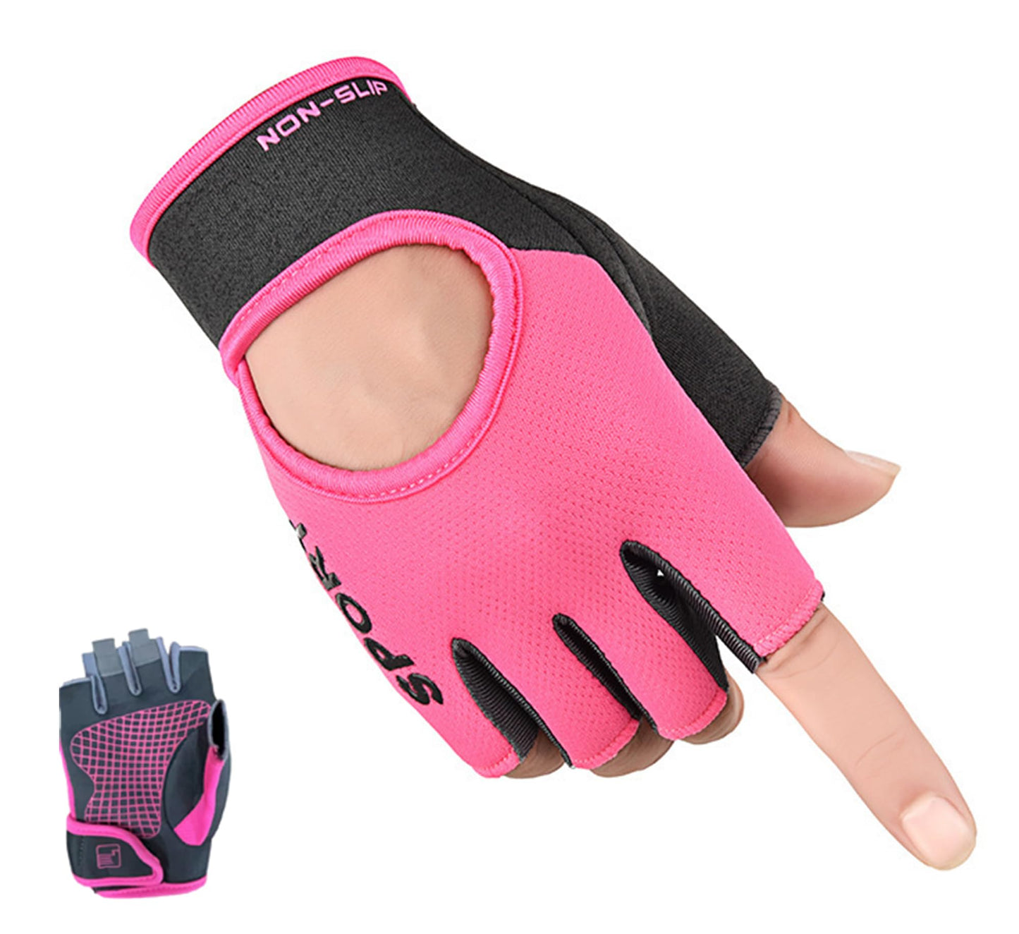 XuoAz Workout Gloves for Women Men, Lightweight Fingerness Gym Gloves, Anti Slip Exercise Gloves for Gym Weight Lifting Cycling