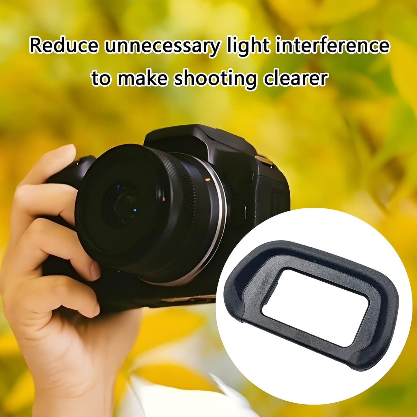 Zeizafa 1PC EOSR10 EOSR10 (OEM) Eyepiece Eyecups View Finders Eye Cup for Eosr Hard Camera Parts Viewfinders Eyecups