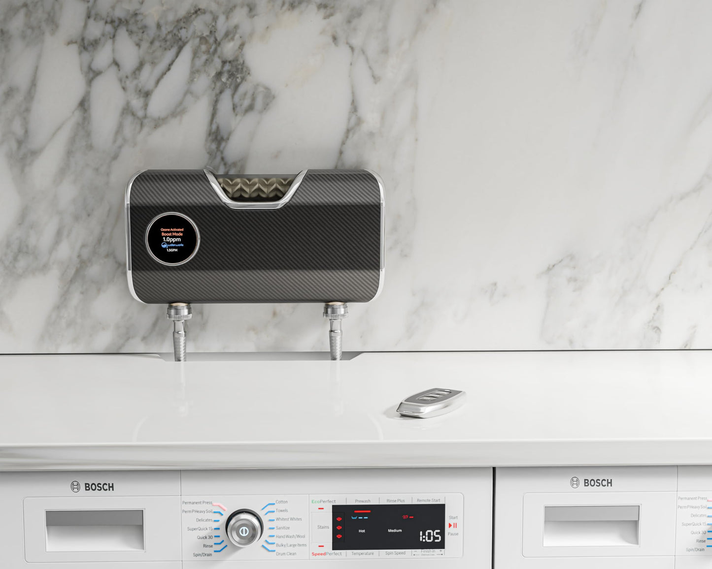 O3 Waterworks Smart Laundry System +PLUS - Advanced Detergent-Free Cleaning with O3 Water Technology