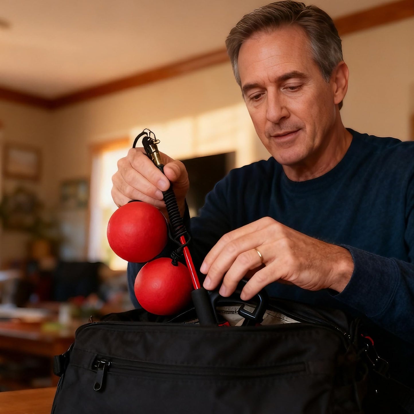 OOHGLITZ Shoulder Reliever Ball Swing and Stretcher | Shoulder Relief Excercise Equipment with 0.24lb Fitness Ball and 360° Tangle-Free Swivel for Home Use