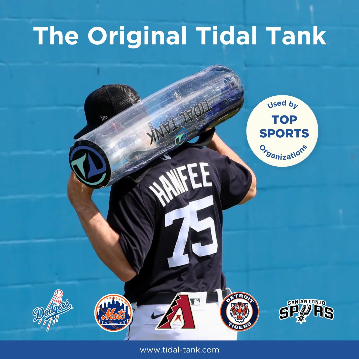 Tidal Tank Bulgarian – Water-Filled Bulgarian Bag for Rotational Power, Ox Bag for Explosive Strength & Dynamic Training – Adjustable Live Weight Workout Bag with App & Video Library Access