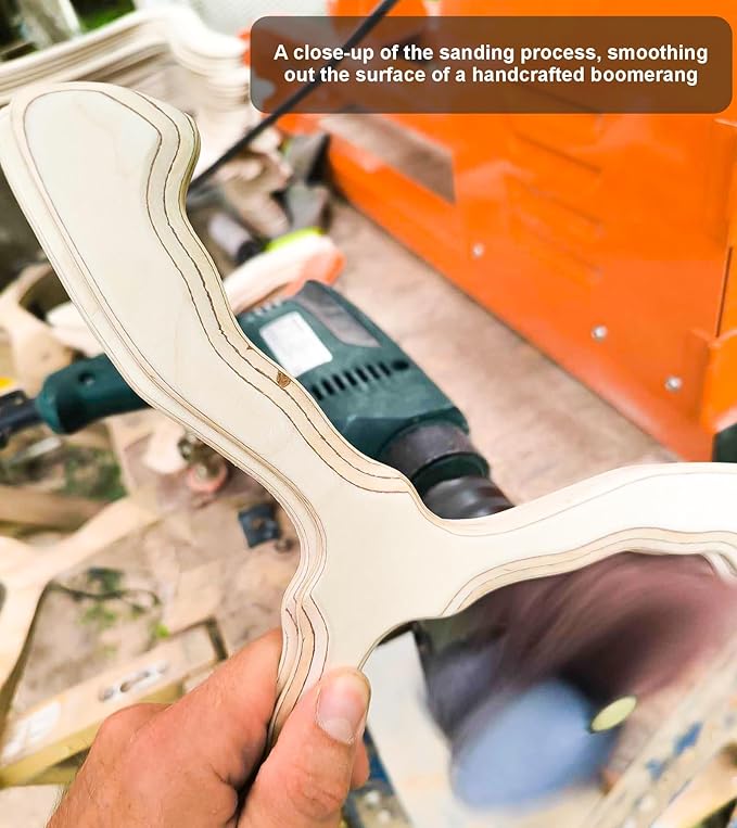 Wooden Boomerang Storm v2 | Handcrafted Returning Boomerang | Easy-to-Throw Design for Beginners | Fun Outdoor Game | Thin, Lightweight and Safe to Use Idea | Suitable for 14+