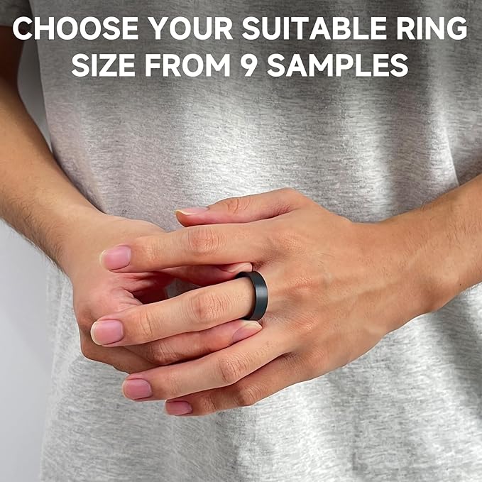 MUMU Smart Ring Sizing Kit for Women Men,Fitness Tracker Ring Sizer for Sport Monitoring,Choose Sizes 6 to 14,No Subscription Fee,IP68 Waterproof Smart Ring Size Kit(Only Ring Sizer Measuring Tool 2)