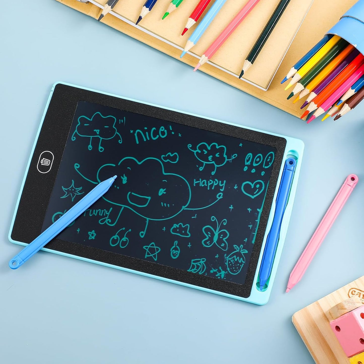 Chinco 6 Pad,3 Pcs LCD Writing Tablet Pen Replacement for Kids Drawing Tablet Doodle Board Kids Stylus Pen for Drawing