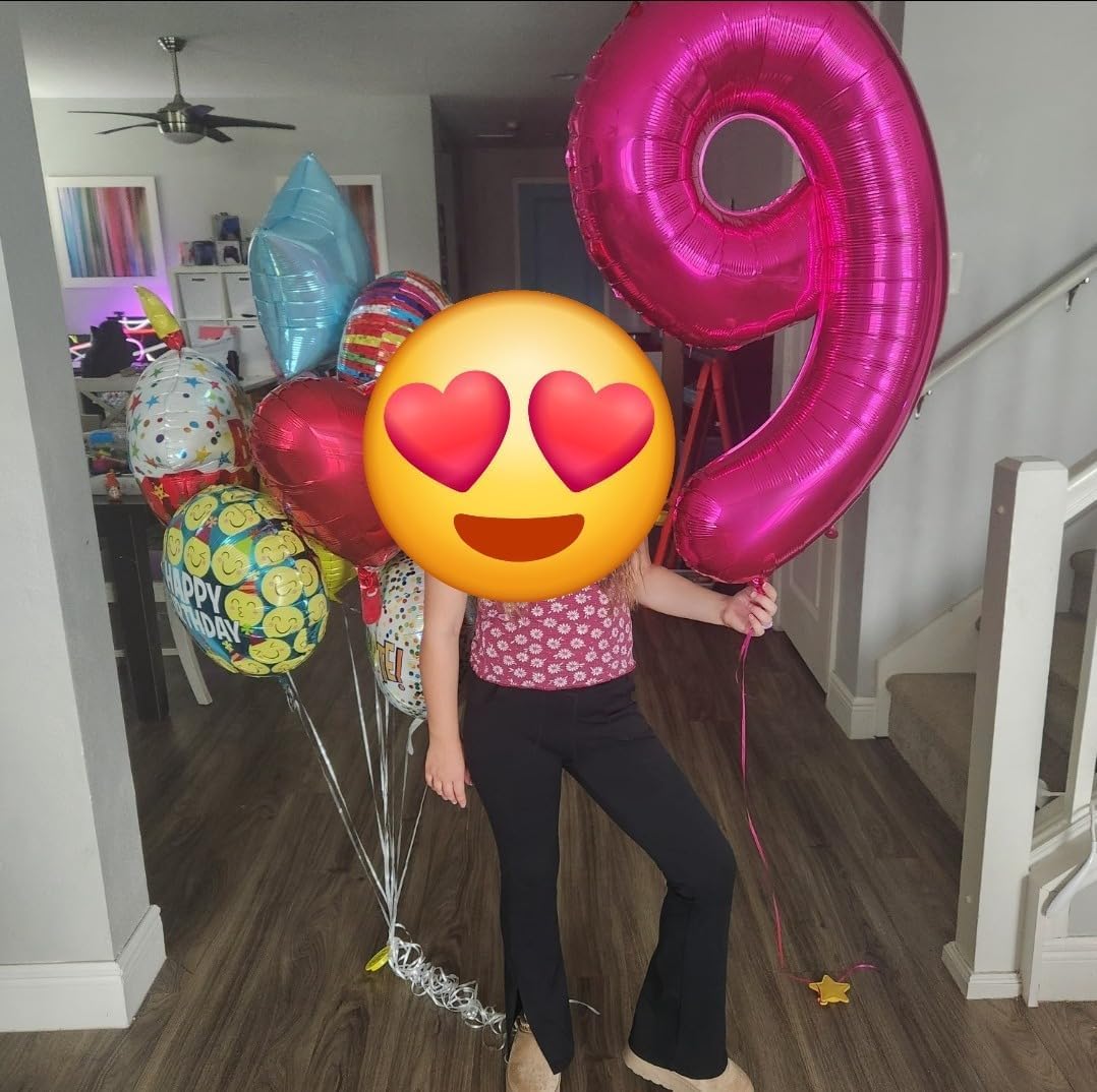 Rose Purple 40-Inch Number 9 Balloon by [Brand Name] - Perfect for Birthday Parties, Weddings & Graduations