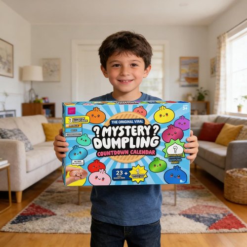 Dumpling Squishy Advent Calendar - 24-Day Mystery Countdown for Stress Relief & Fidgeting Fun