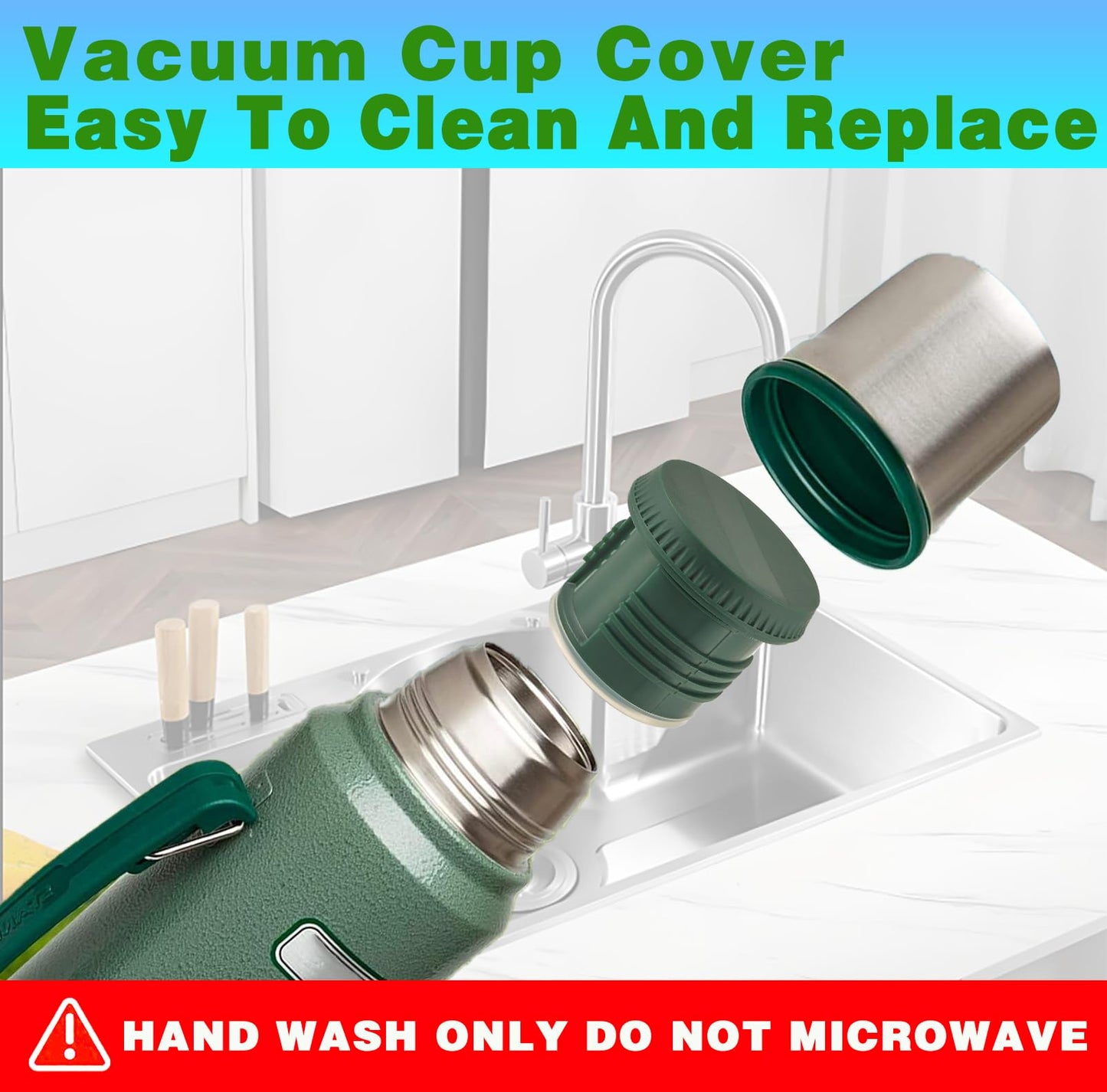Replacement thermos stopper for Classic Vacuum Insulated Jars (1.1 QT, 2 QT)