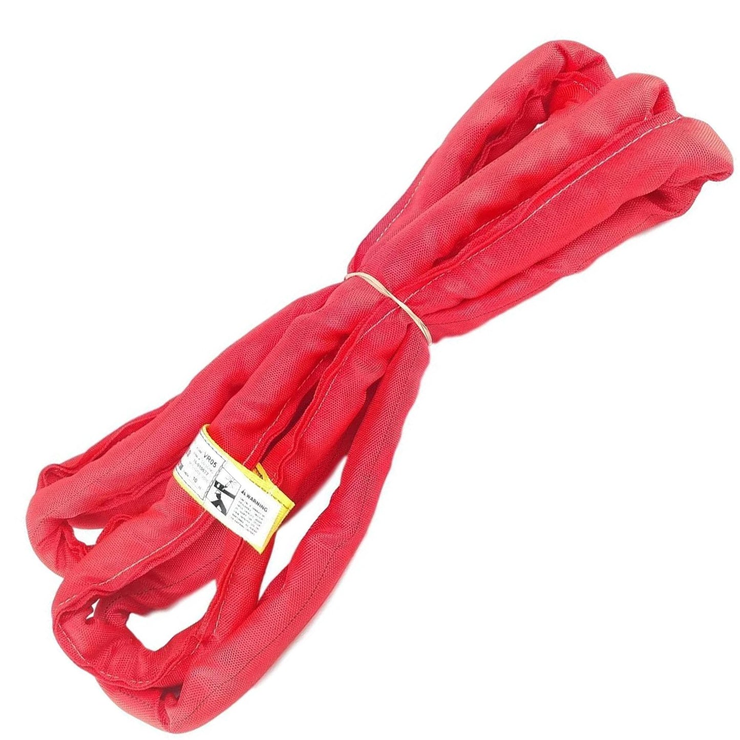 Chenango Supply VR5 Red Round Sling, 10 ft – USA Made, 13,200 lb Vertical, 10,560 lb Choker, 26,400 lb Basket – Double-Ply Cover Endless Poly Rigging Sling for Lifting & Material Handling (10 FT)
